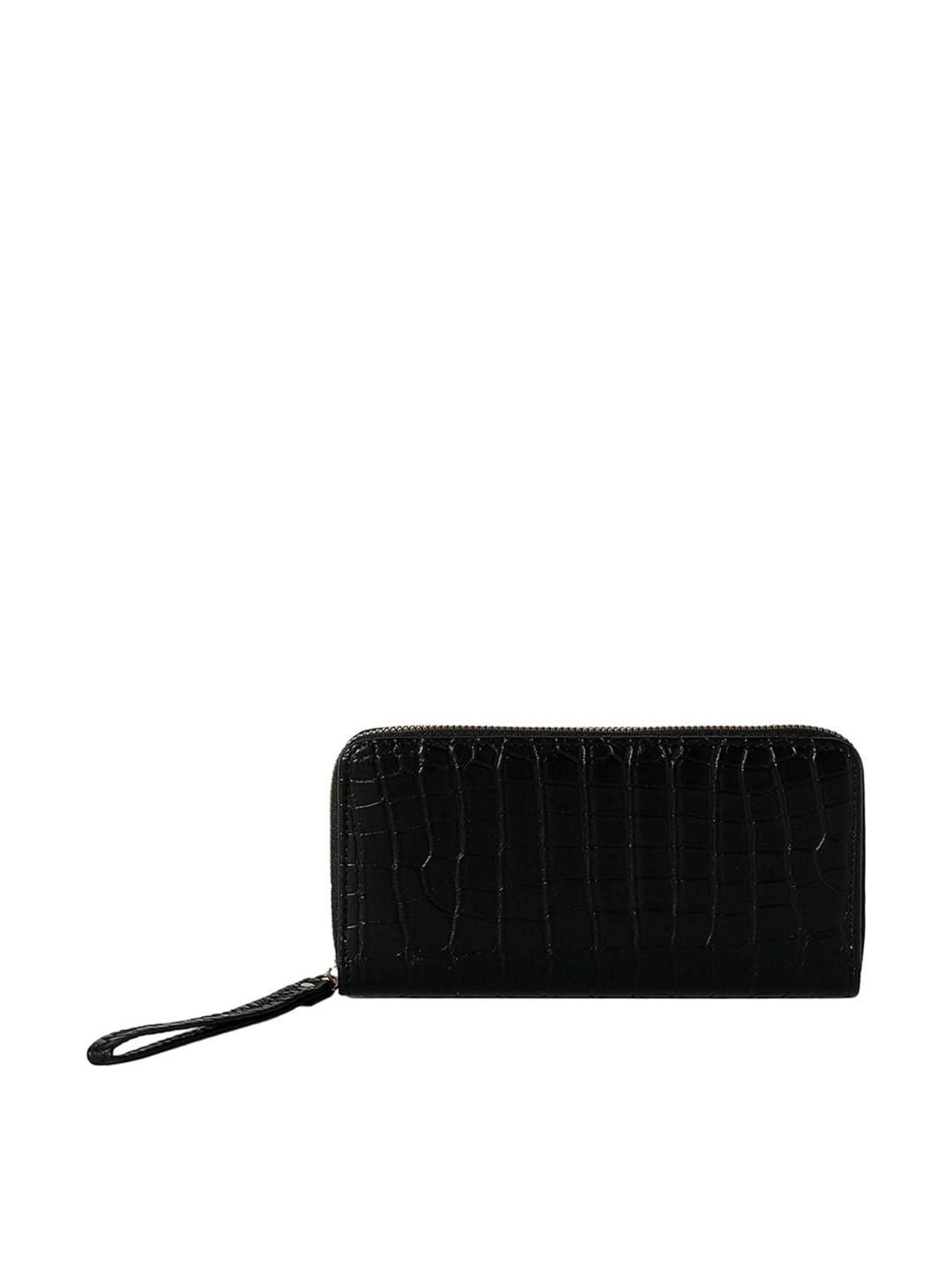 Shop Black Zoe Zip Around Wallet Online