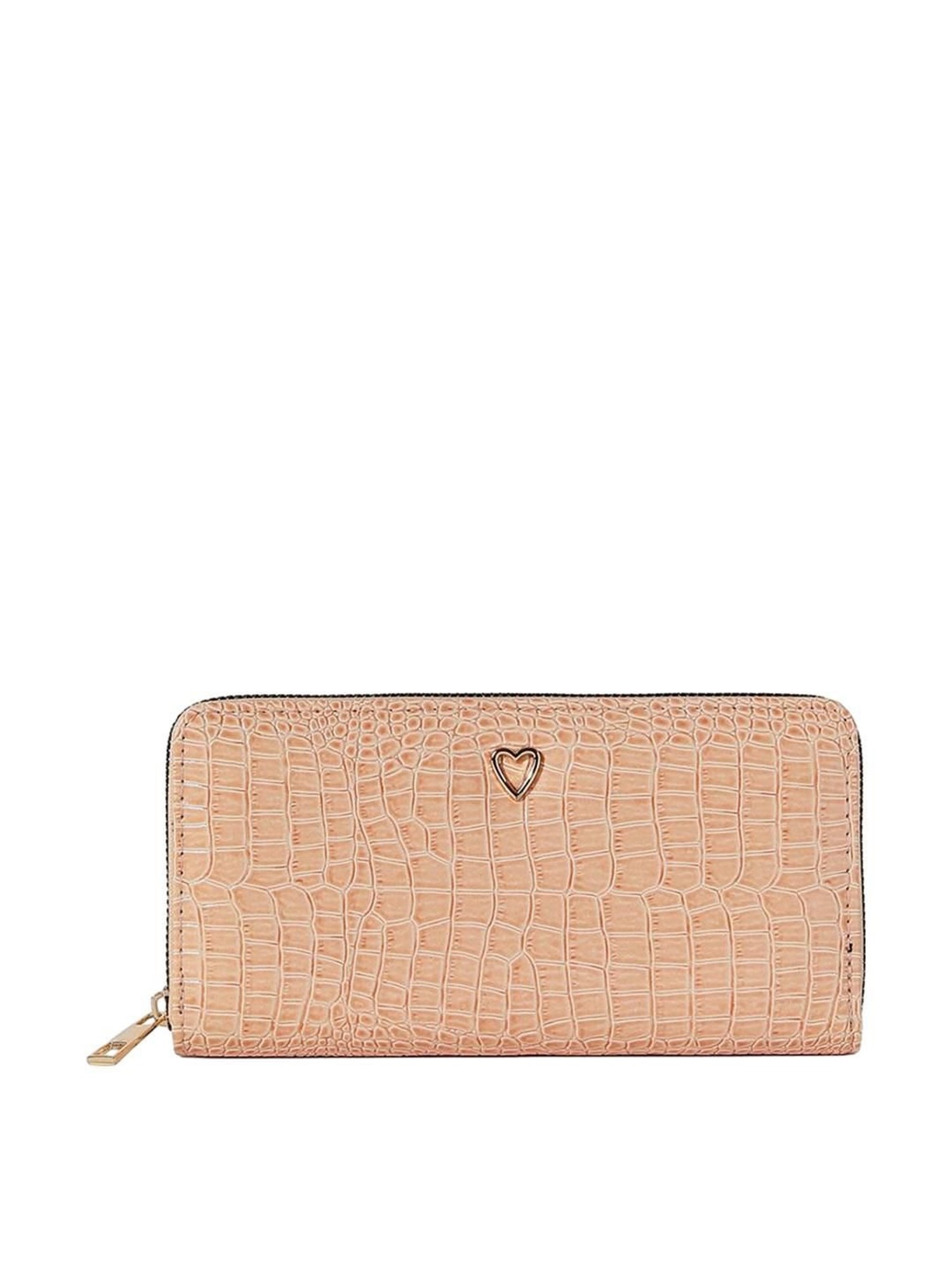 Buy HauteSauce Pink Textured Zip Around Wallet for Women Online At Best  Price @ Tata CLiQ