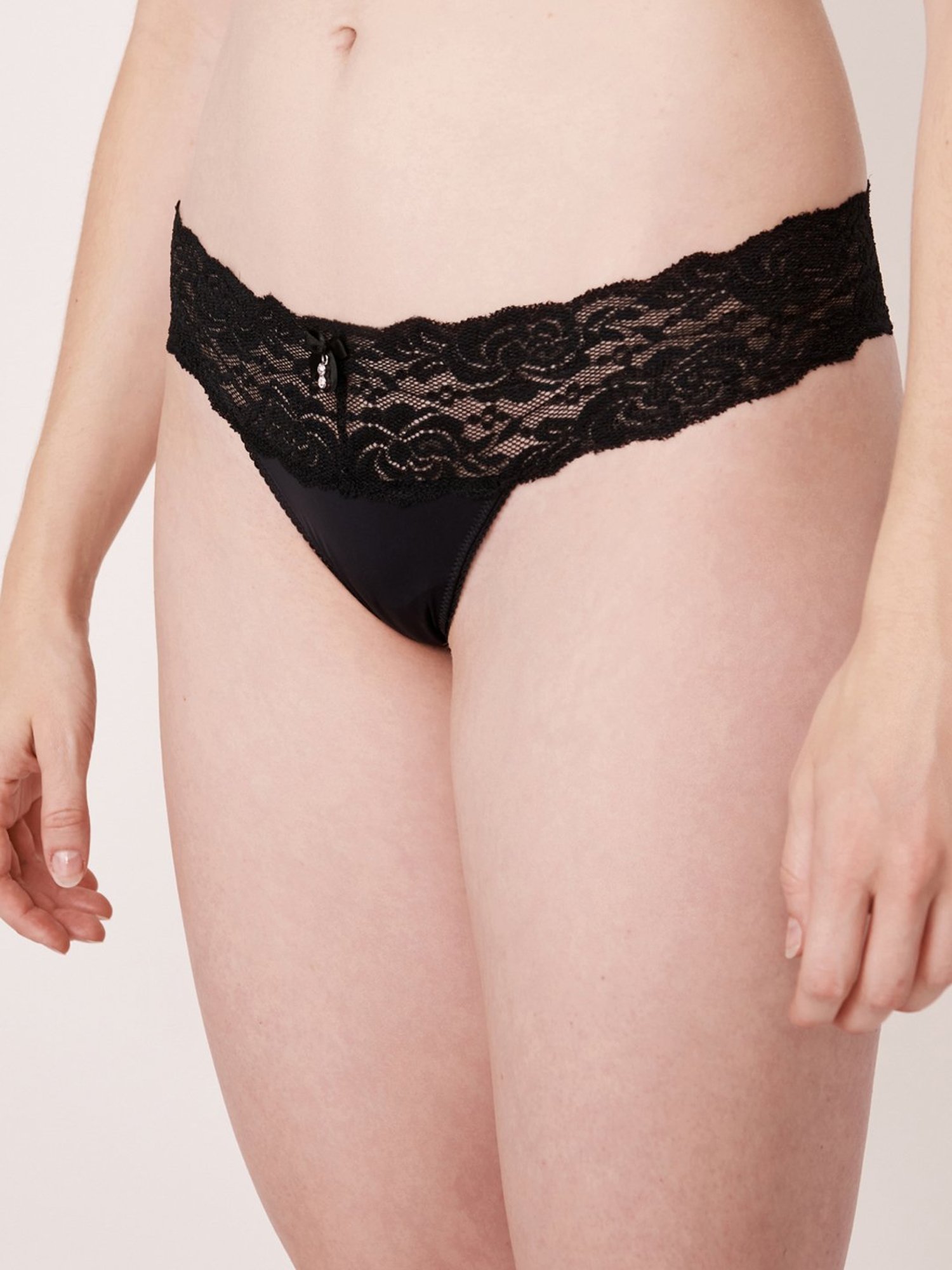 Buy Da Intimo Black Nylon Thong Panty for Women Online @ Tata CLiQ
