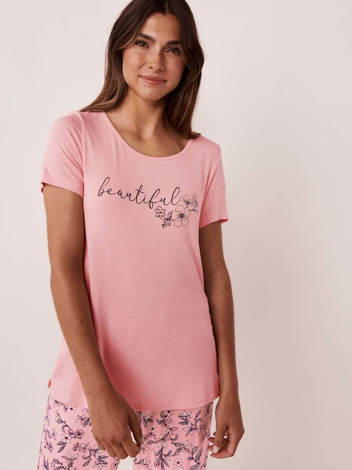 Buy Wunderlove by Westside Pink Contrast Printed T-Shirt for Online @ Tata  CLiQ