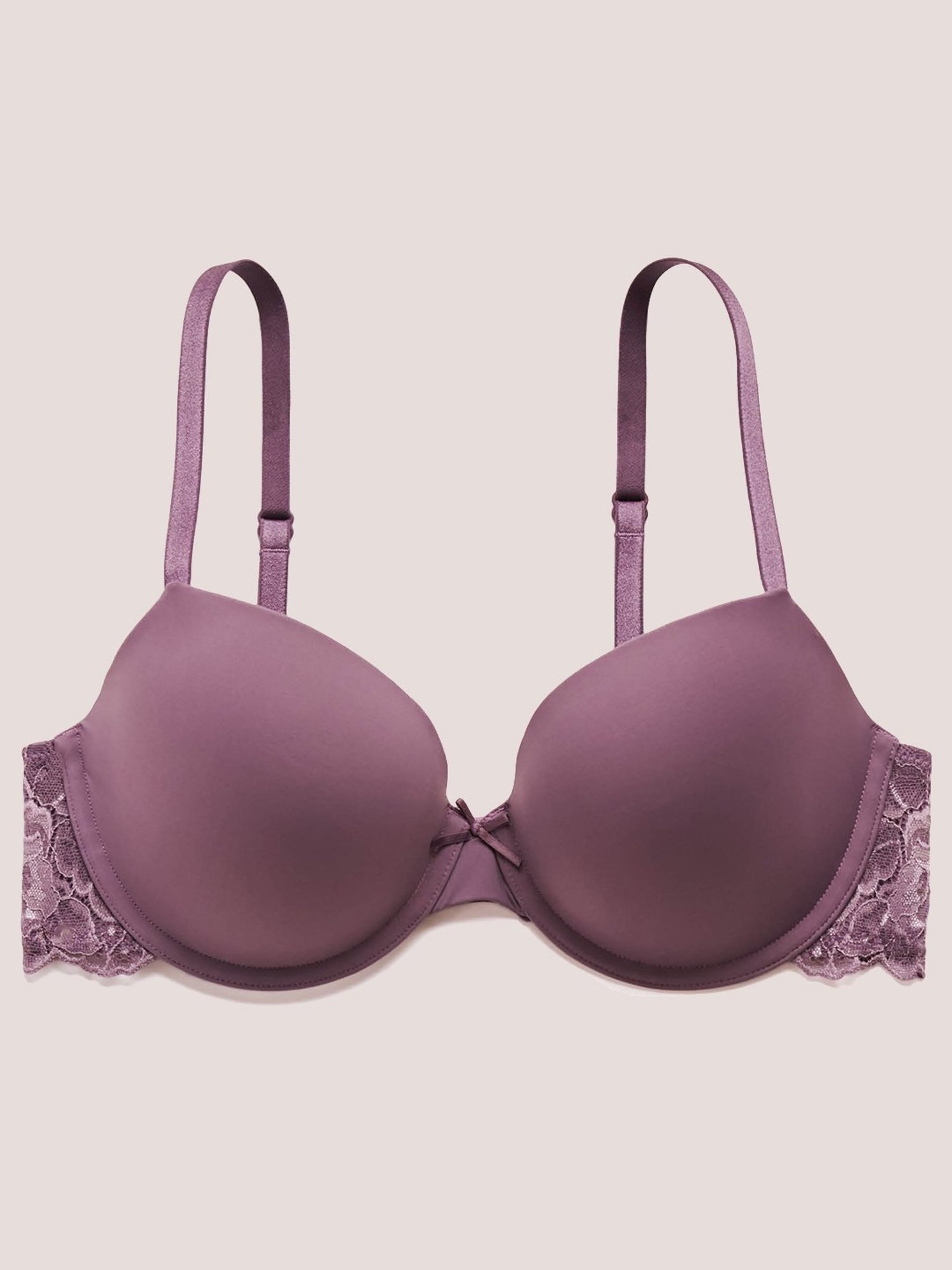 Exquise demi-cup bra with removable jewellery, purple, Etam