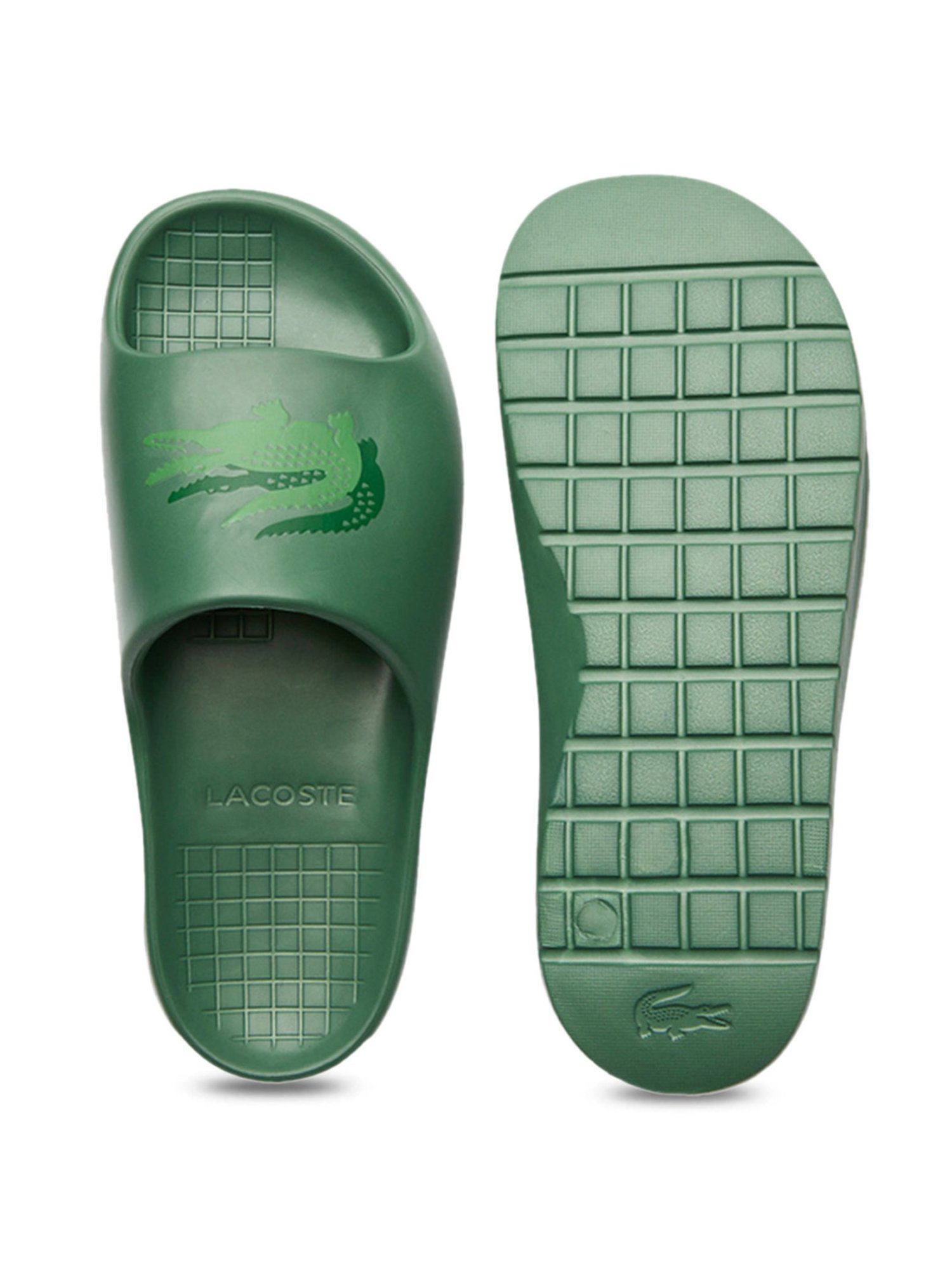 Lacoste 2024 green sliders