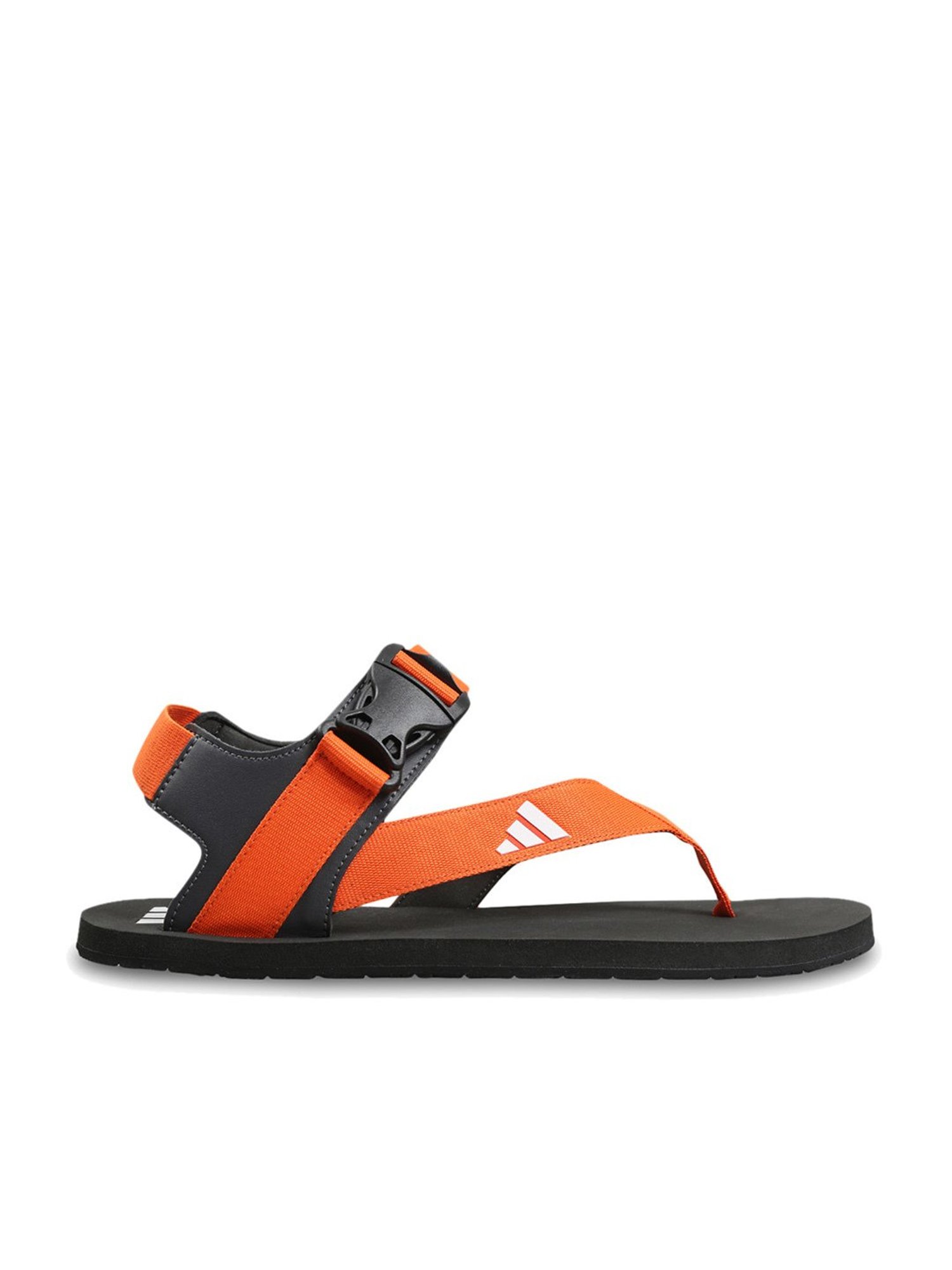 ASOS DESIGN Tech Sandals In Black With Orange Tape S, $20 | Asos | Lookastic