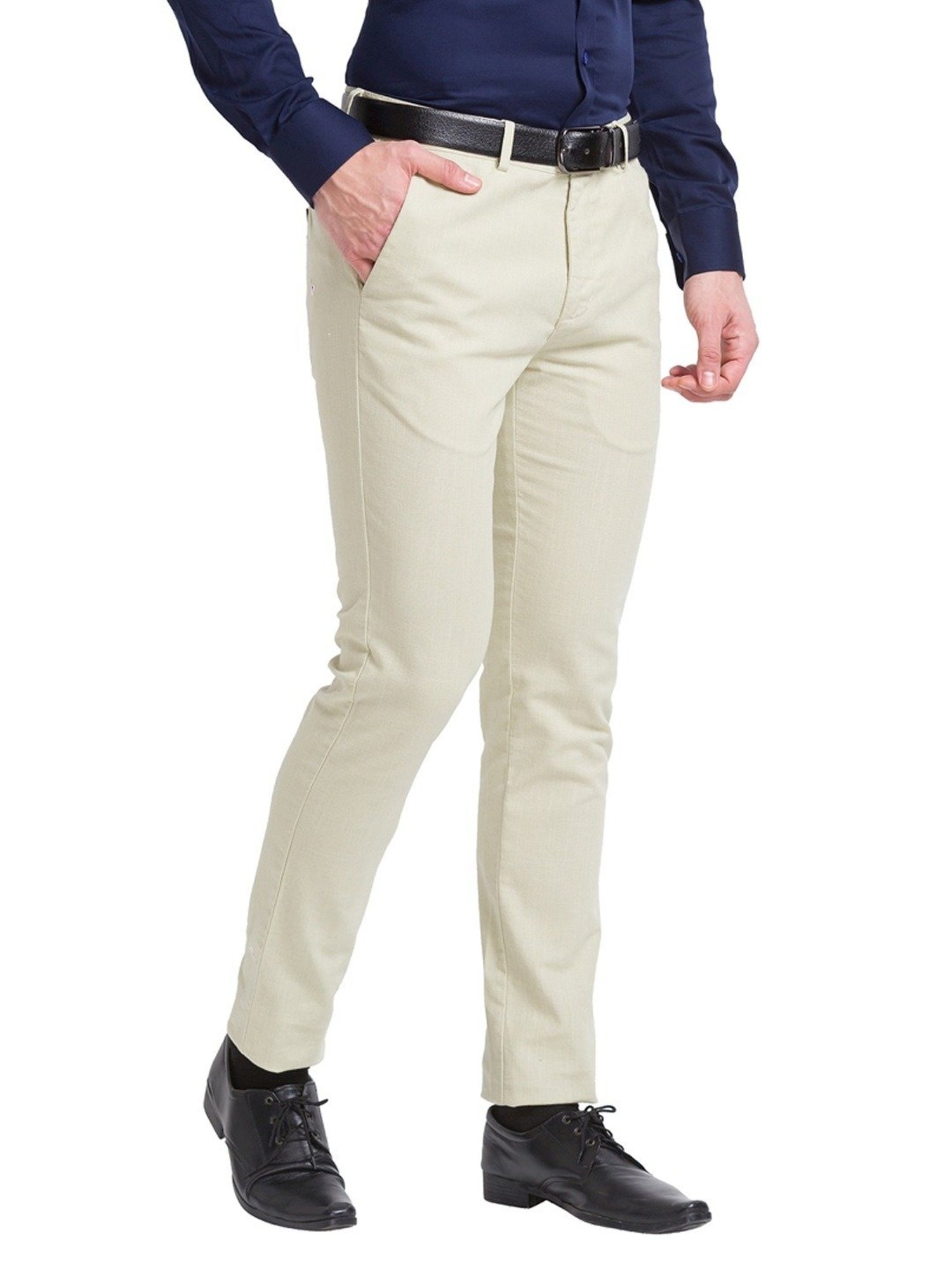 Buy Grey Trousers & Pants for Men by PARK AVENUE Online | Ajio.com