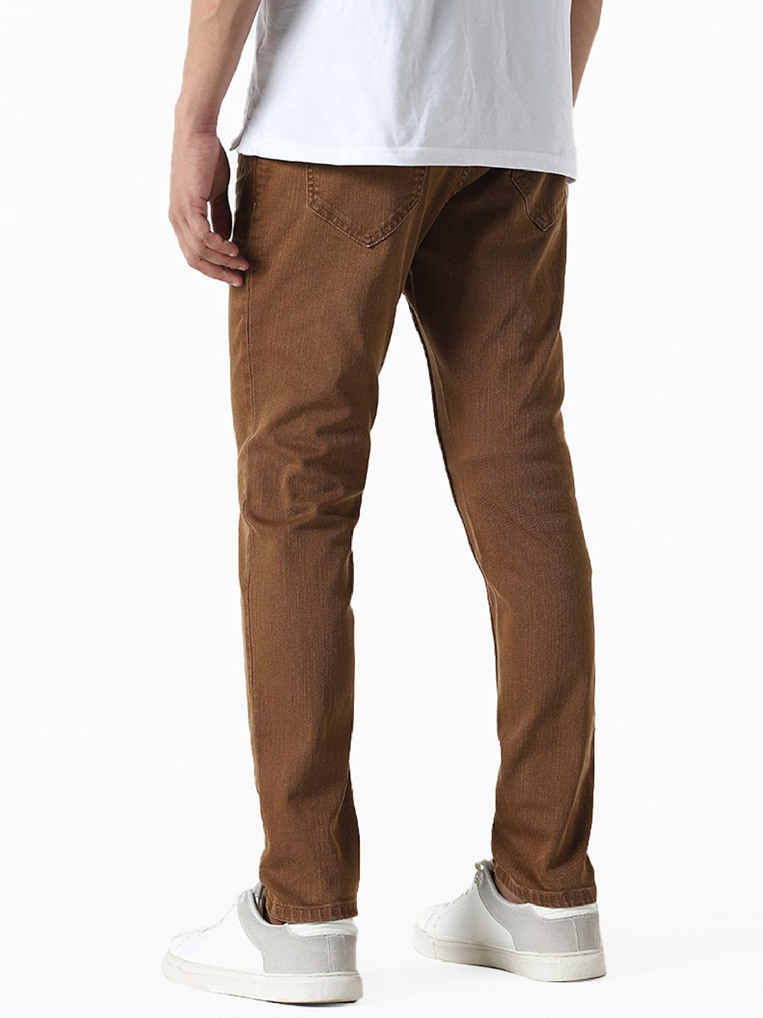 NWT Men's Stylo Skinnier Stretch Camel Brown Denim Classic Skinny Jeans ALL  SIZE | eBay