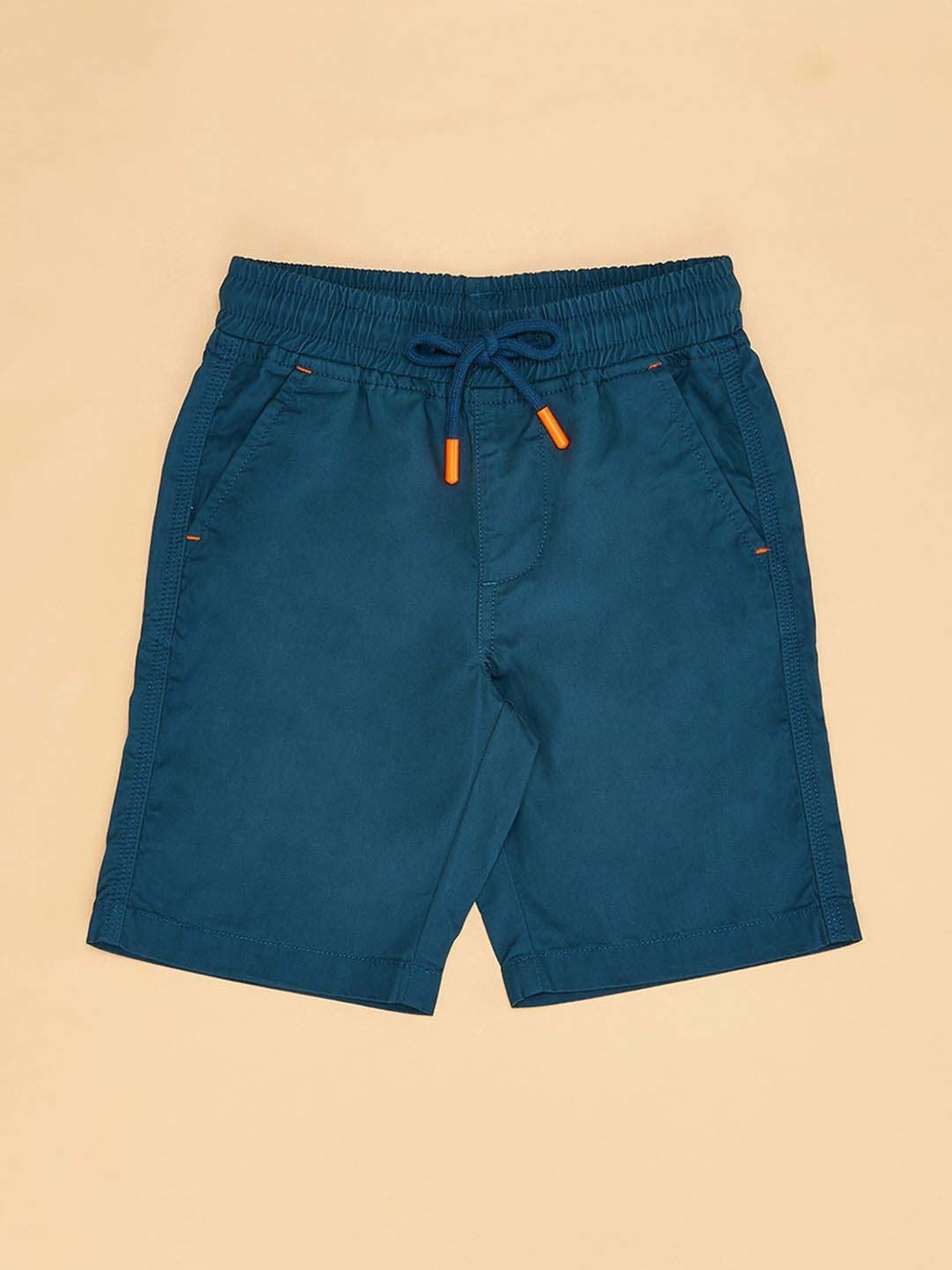 Buy Pantaloons Junior Solid Shorts Teal Blue for Boys (6-7Years) Online in  India, Shop at  - 15368168