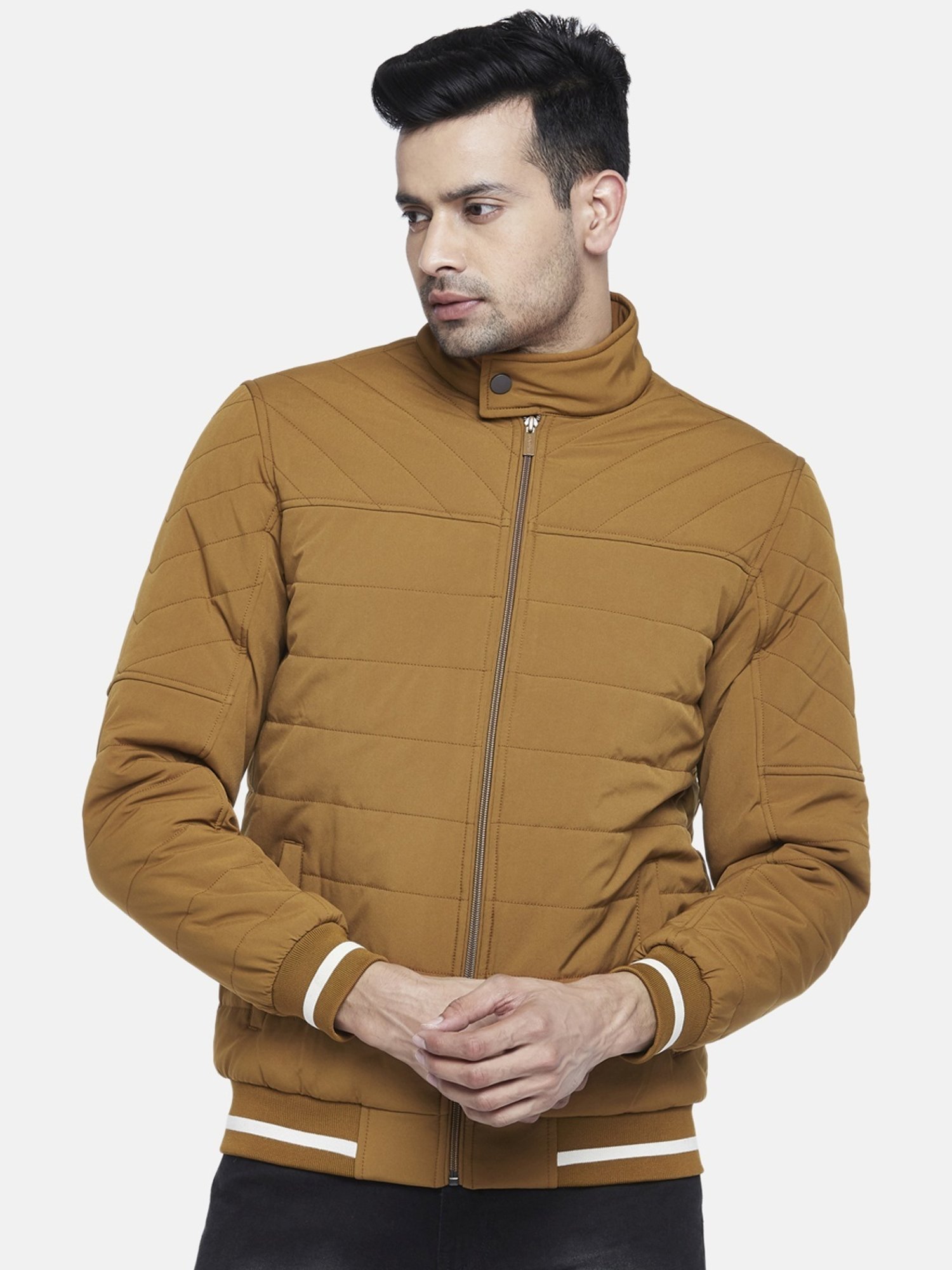 Buy Ajile By Pantaloons Men Green Solid Bomber jacket Online at Low Prices  in India - Paytmmall.com