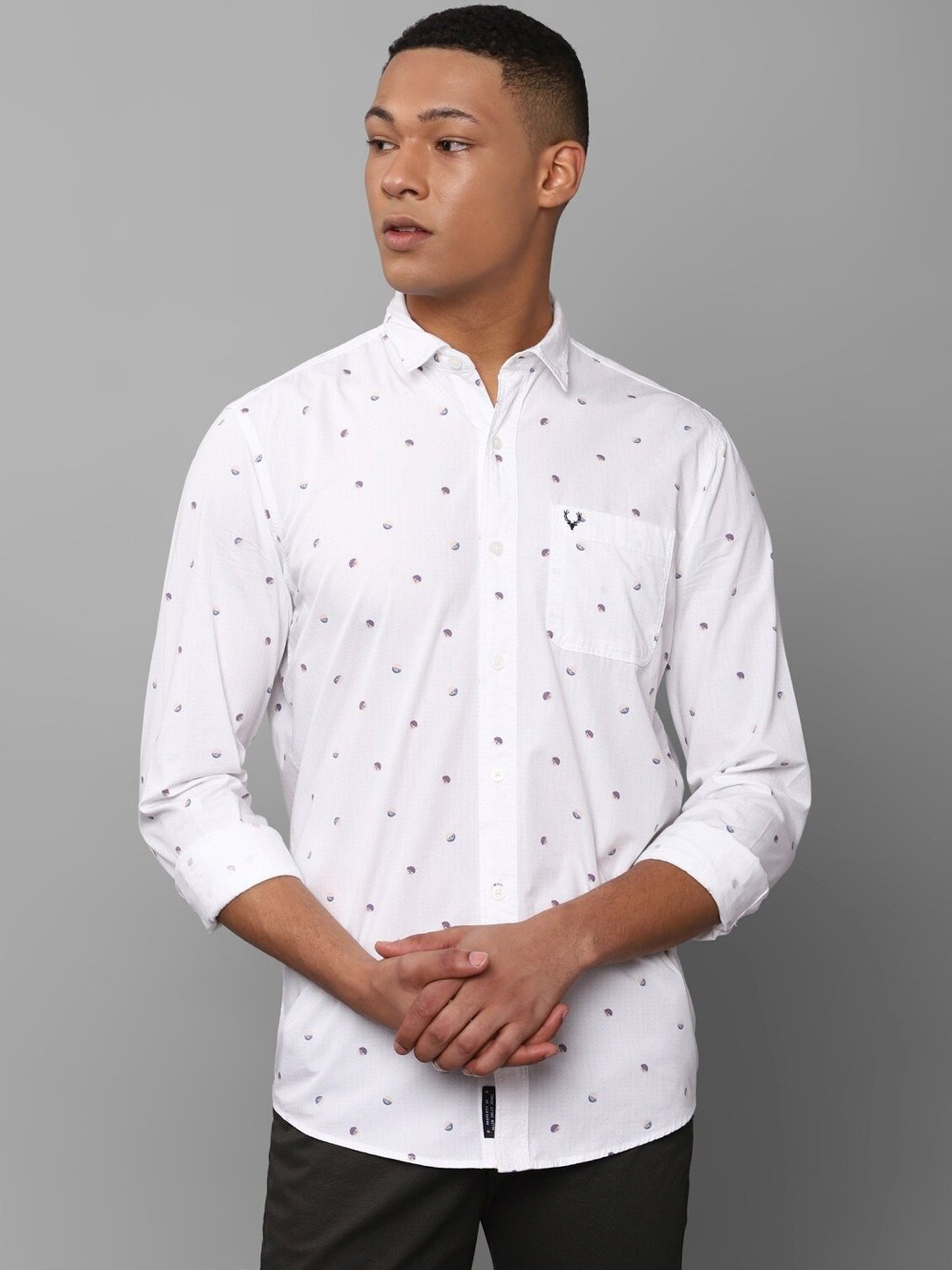 Allen Solly Embroidered Mens Shirt