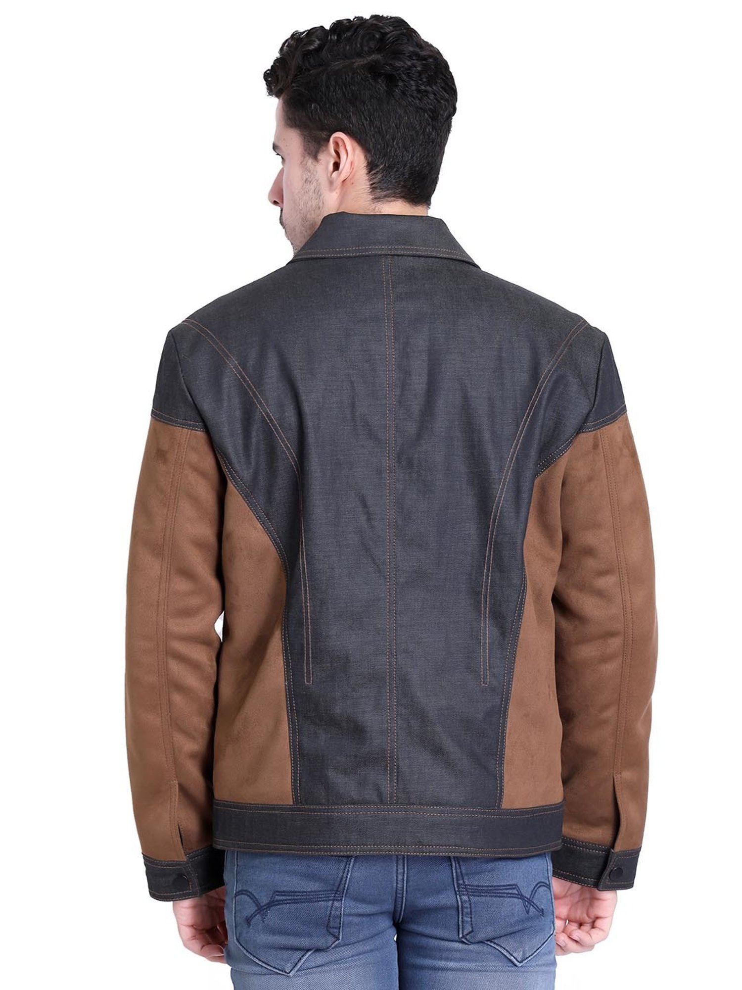 Justanned Tan Suede Leather Jackets