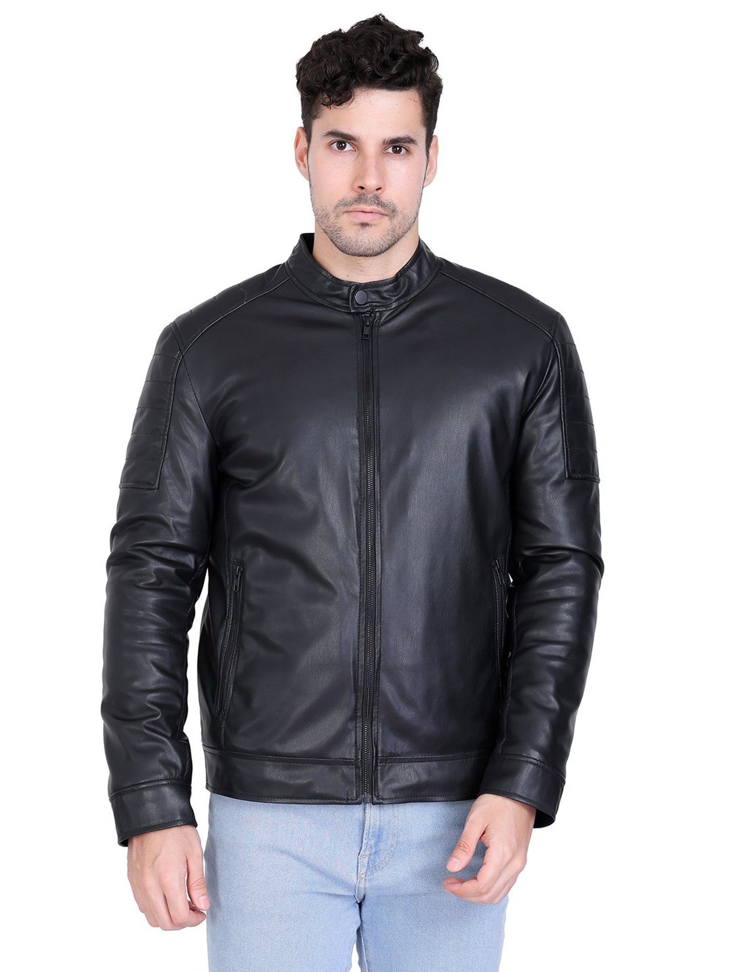 Justanned Rich Black Leather Jacket