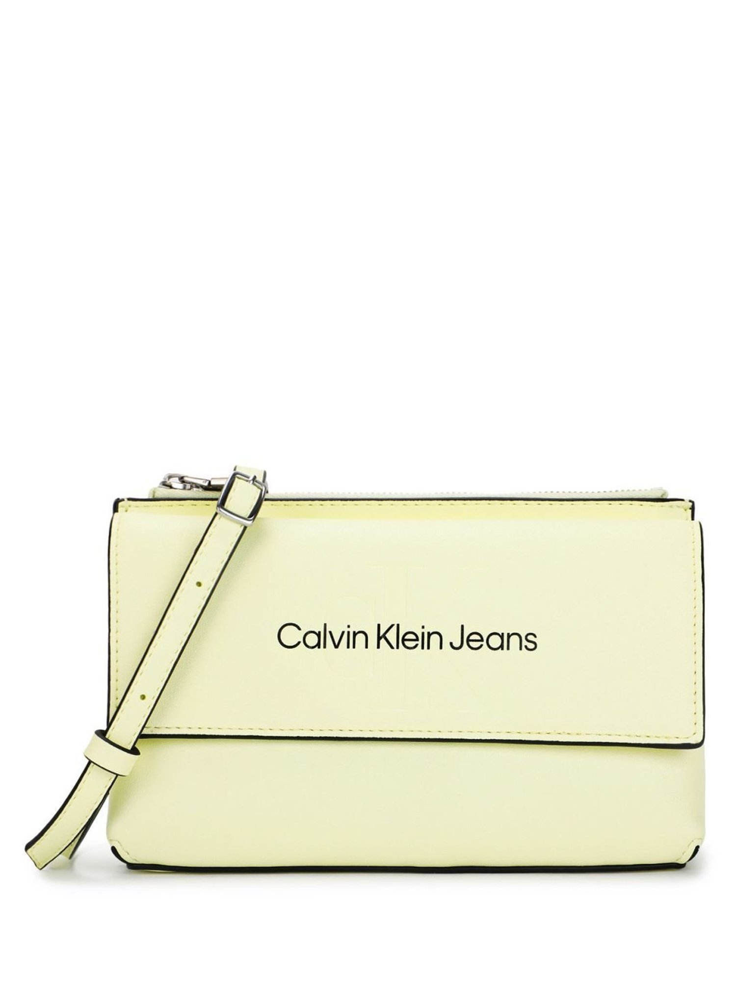 Calvin Klein Charlie Top Zip Organizational Shoulder Bag, Black/Silver Box  Calf: Handbags: Amazon.com