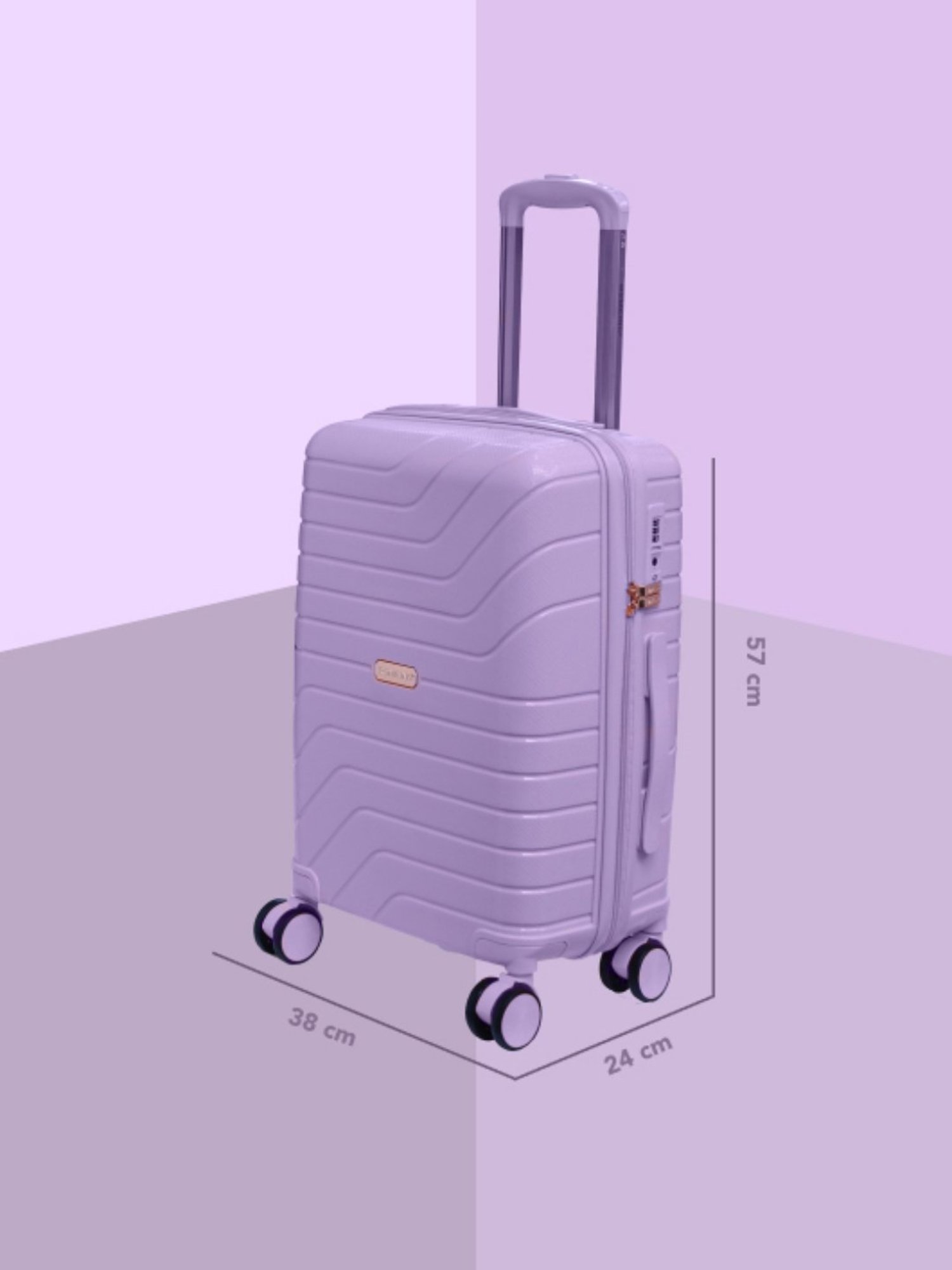Buy ROMEING Venice Polycarbonate Hard-sided Luggage Set of 3 Trolley Bags  (Pink) (55, 65 & 75 cm) Online at Best Prices in India - JioMart.