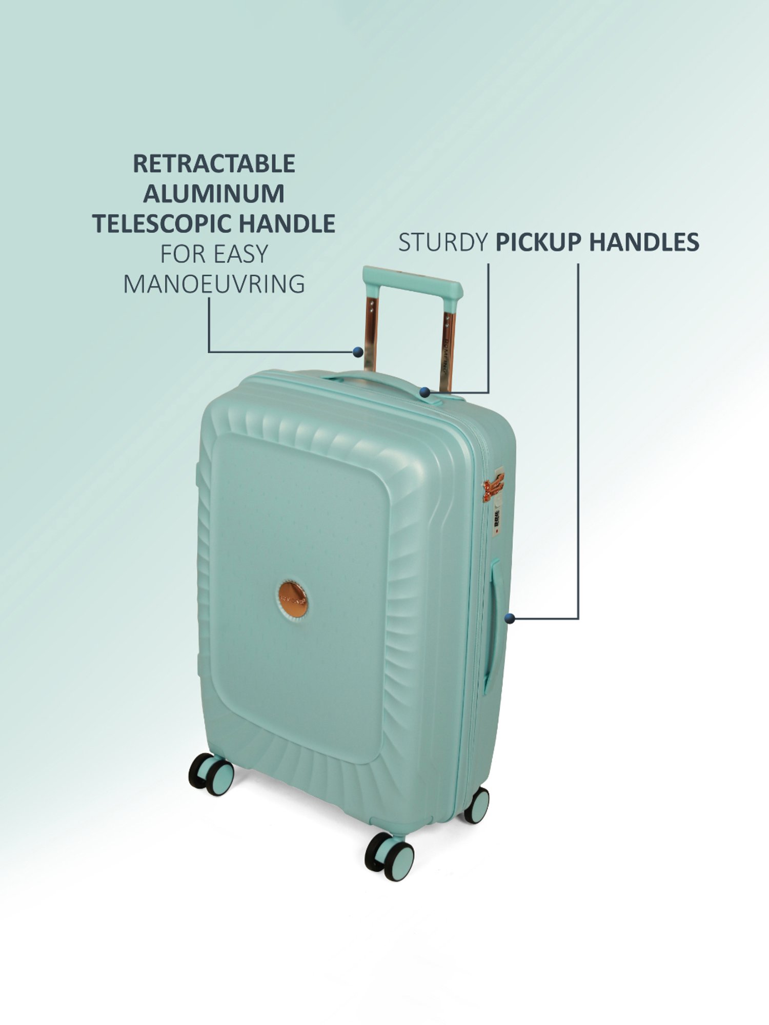 Buy ROMEING Siena Polycarbonate (20 inch | 55 cm) Cabin Luggage (Gold)  Hardside Trolley Bag Online at Best Prices in India - JioMart.