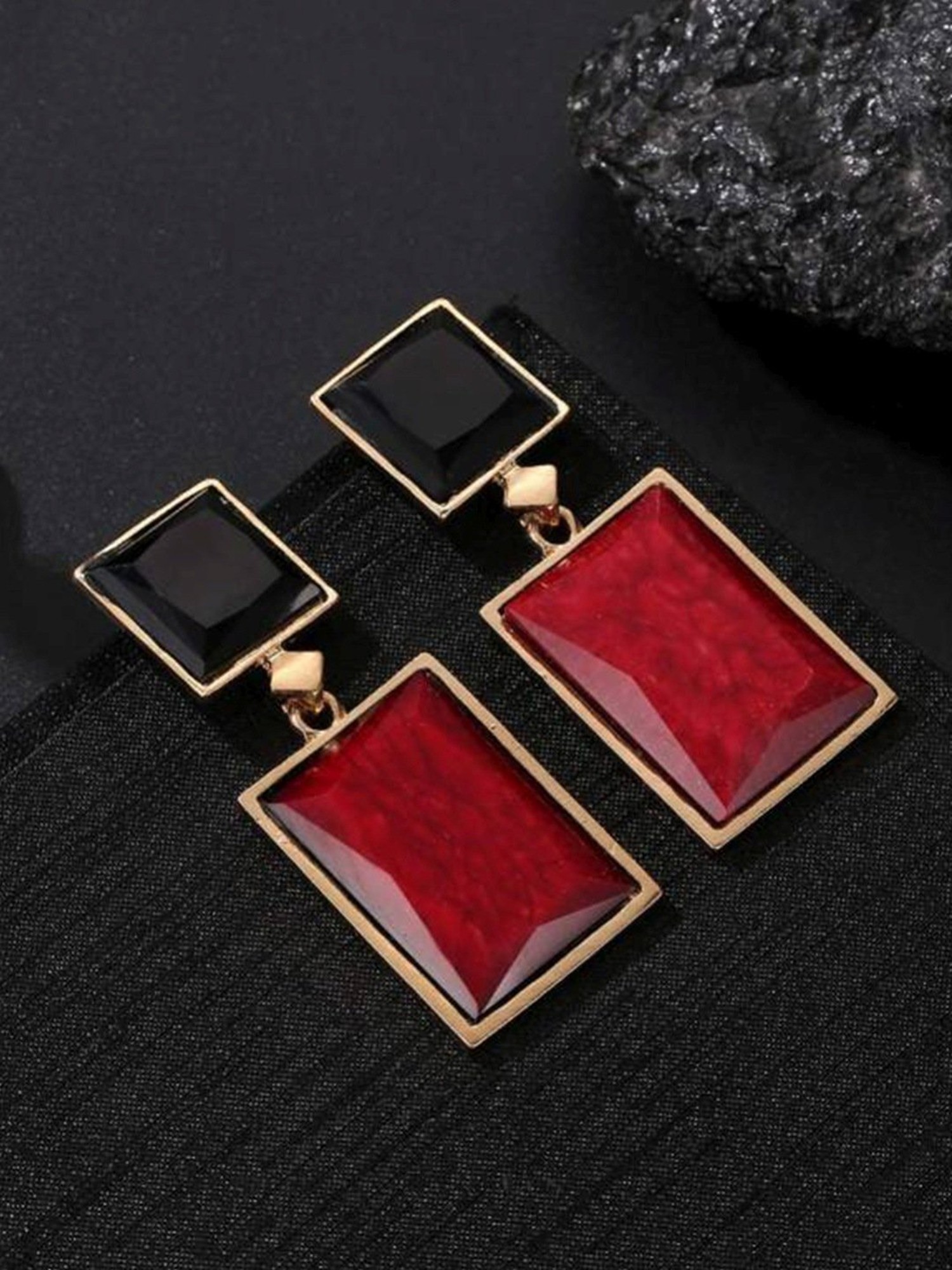 Exquisite Red Crystal Ball Dangle Earrings For Women Luxury Gold Color C  Shaped Micro Zircon Setting Young Girls Jewelry OL N508 - AliExpress