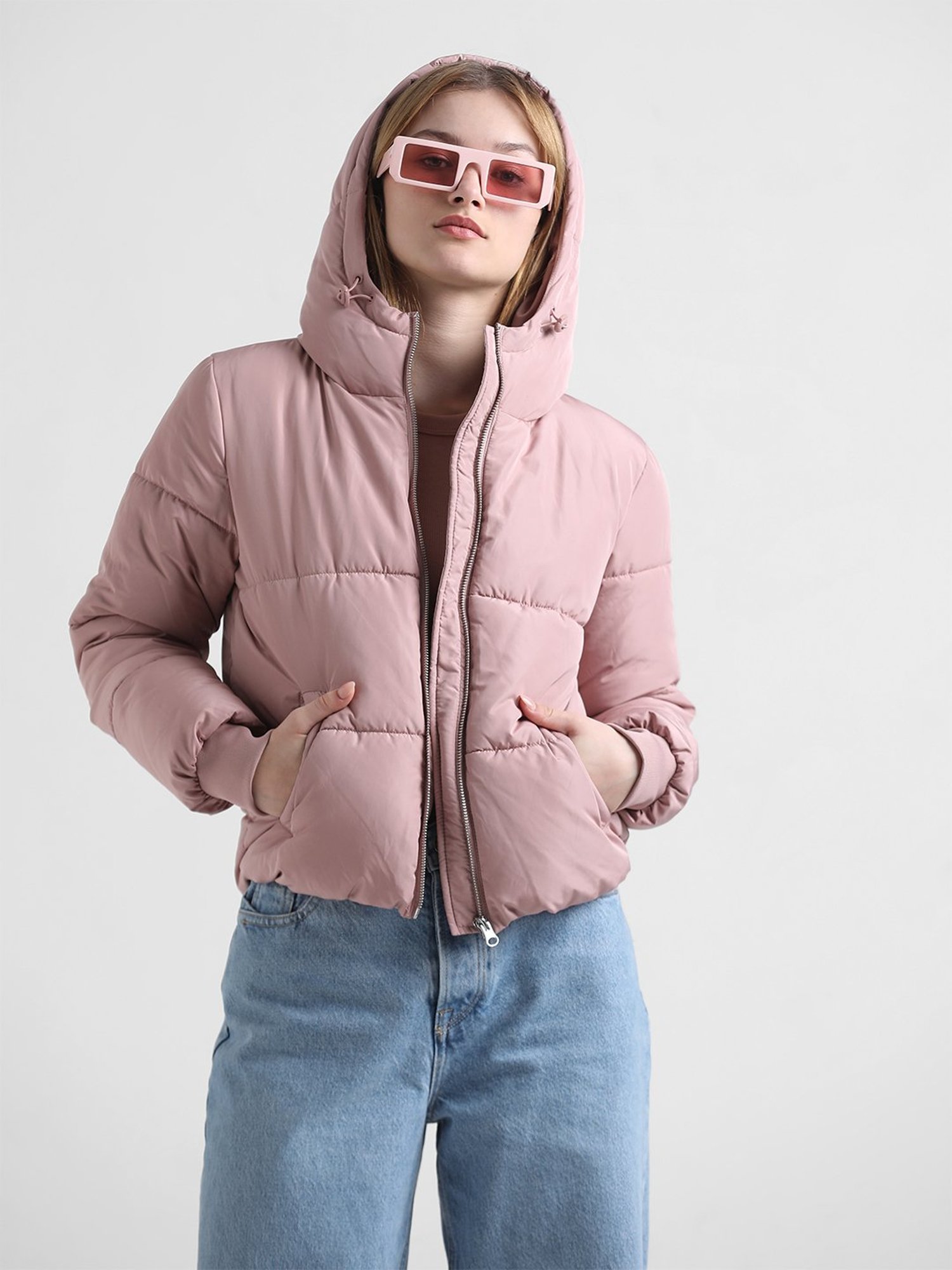 Garage Itty Bitty Puffer Jacket in Pink | Lyst