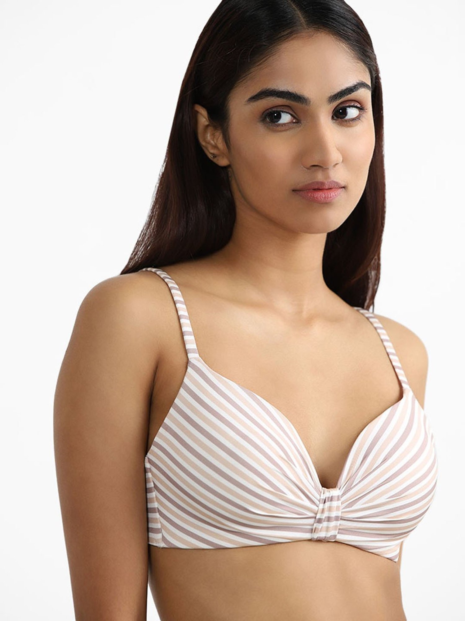 Buy Wunderlove Light Brown Free Size Bra from Westside