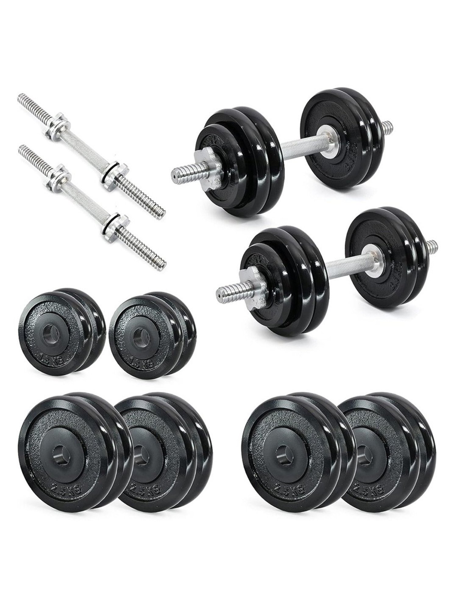 Kakss Cast Iron Spinlock Adjustable Dumbbell For Home Gym