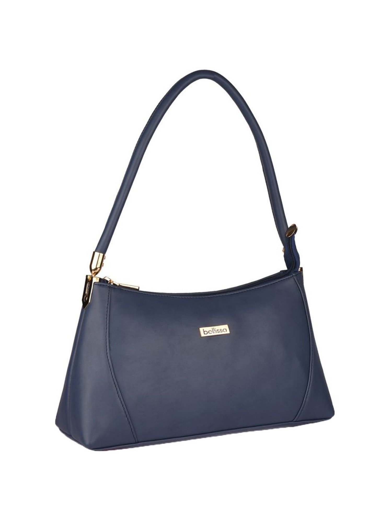 Buy Bellissa Blue Checks Medium Mini Box Shoulder Handbag Online