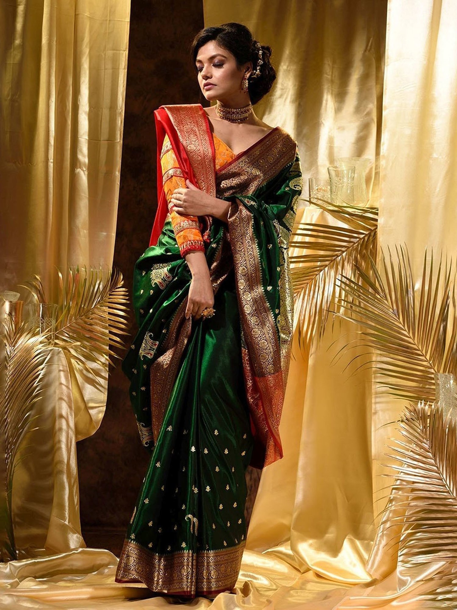 Buy House Of Begum Saree With Blouse Piece for Women Online @ Tata CLiQ  Luxury