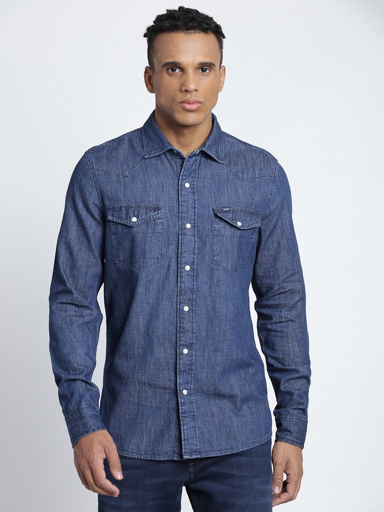 Buy Blue Shirts for Men by Lee Online | Ajio.com