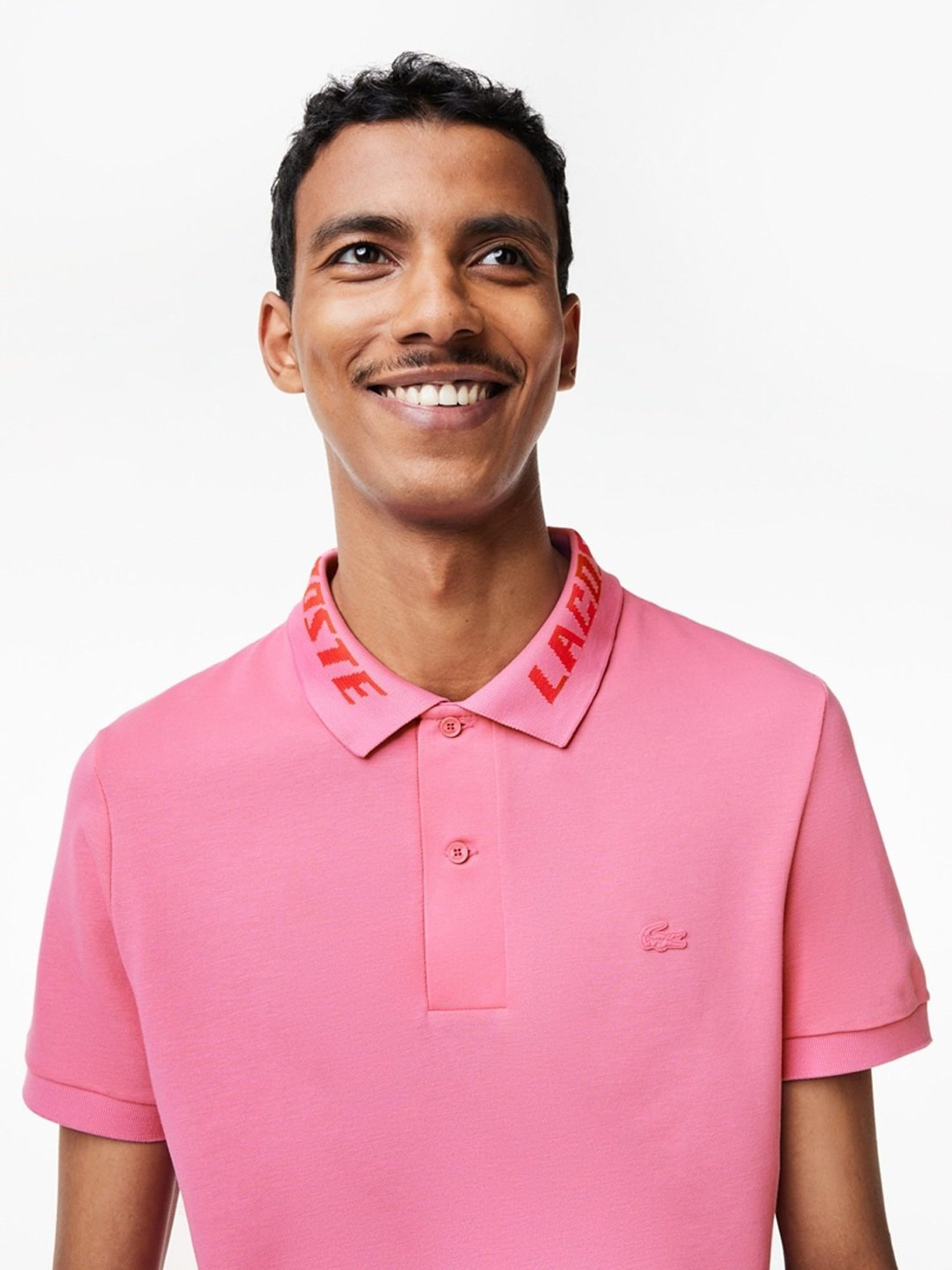 Pink cheap lacoste polo