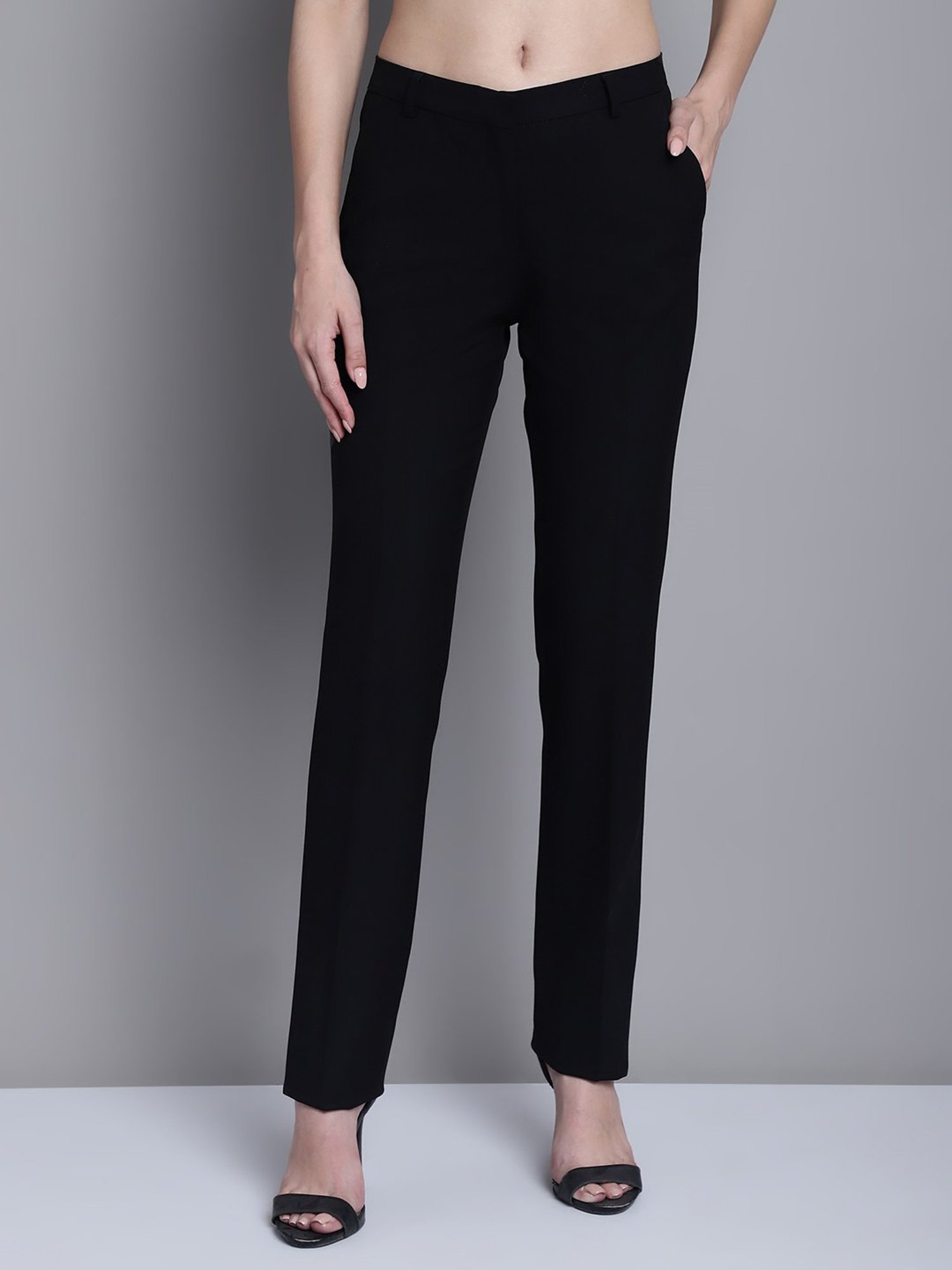 Buy Cantabil Men Grey Regular Fit Formal Trouser (MTRF00008_DKGREY_32) at  Amazon.in