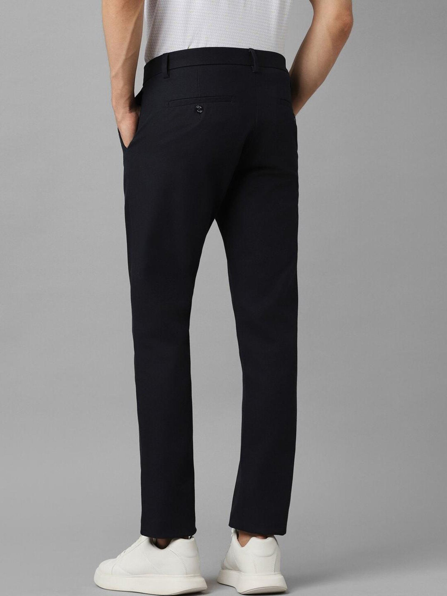 Allen Solly Junior Navy Solid Trousers