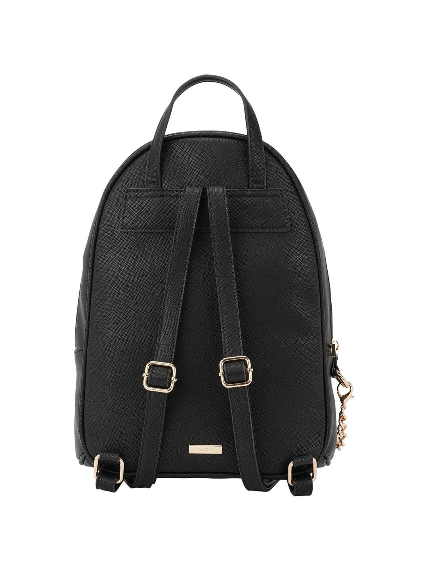 Aldo black hot sale leather backpack