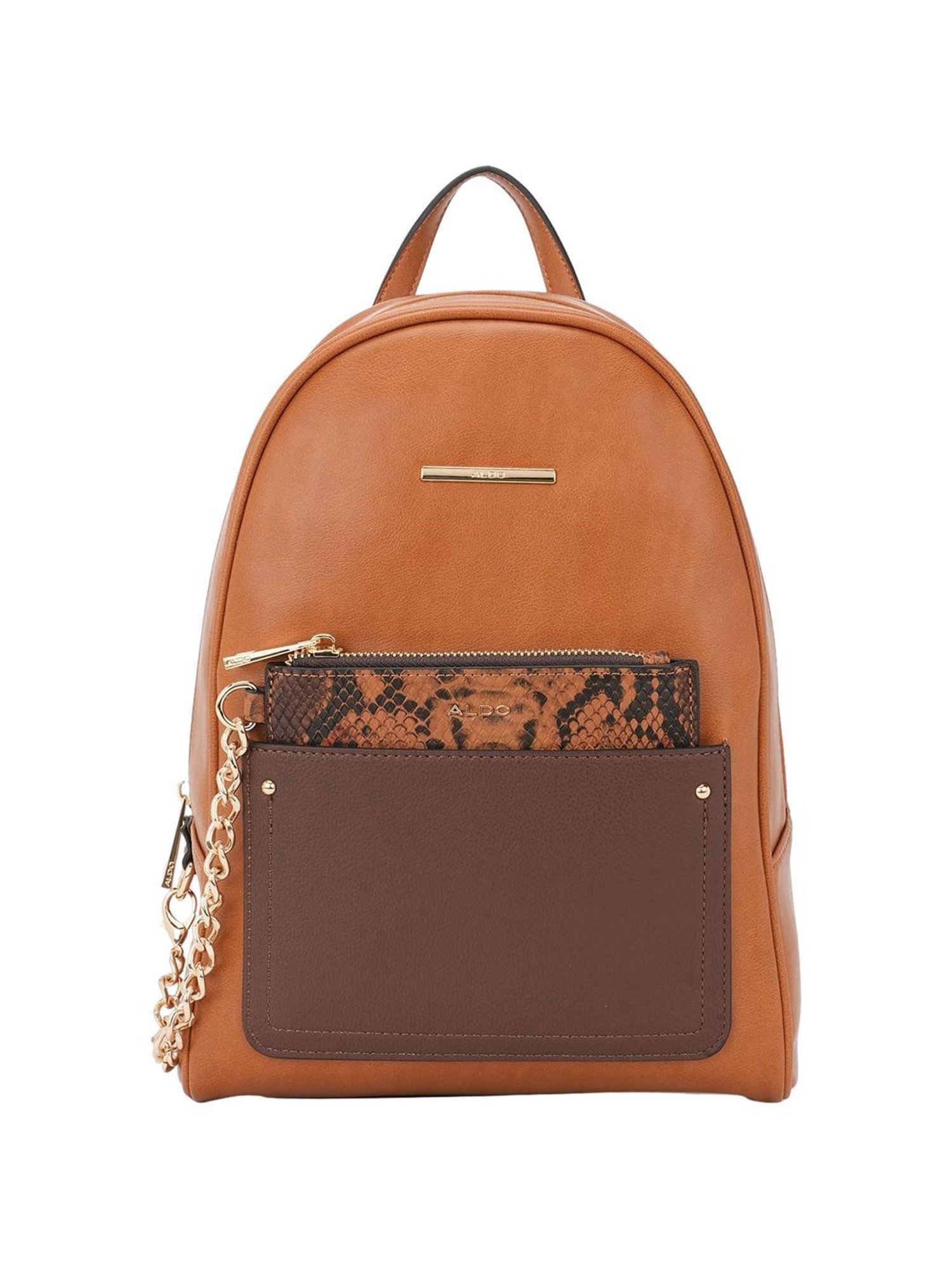 Buy Aldo Berobregyn Tan Textured Medium Backpack Online At Best Price Tata CLiQ