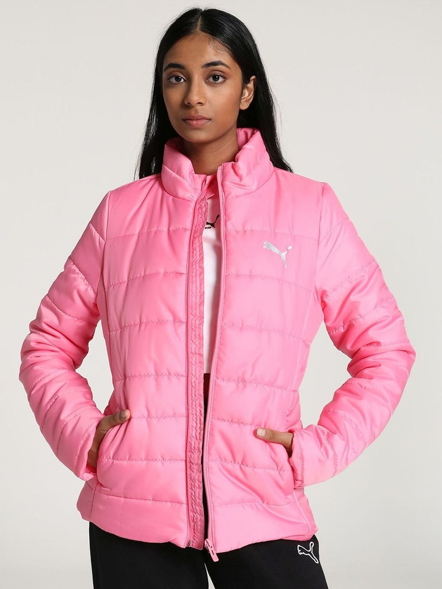 Burst Your Bubble Quilted Puffer Jacket (Pink) · NanaMacs