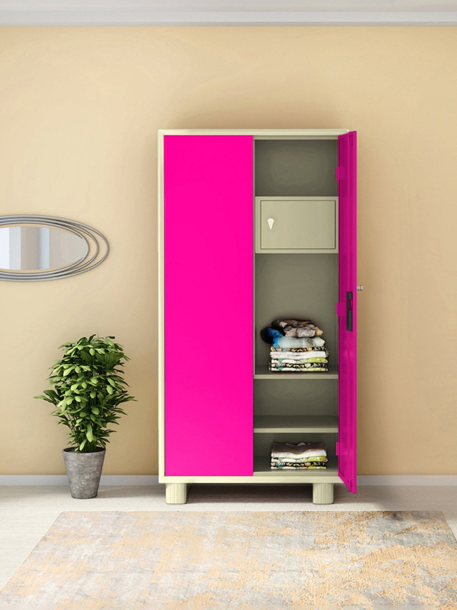 Godrej pink almirah discount