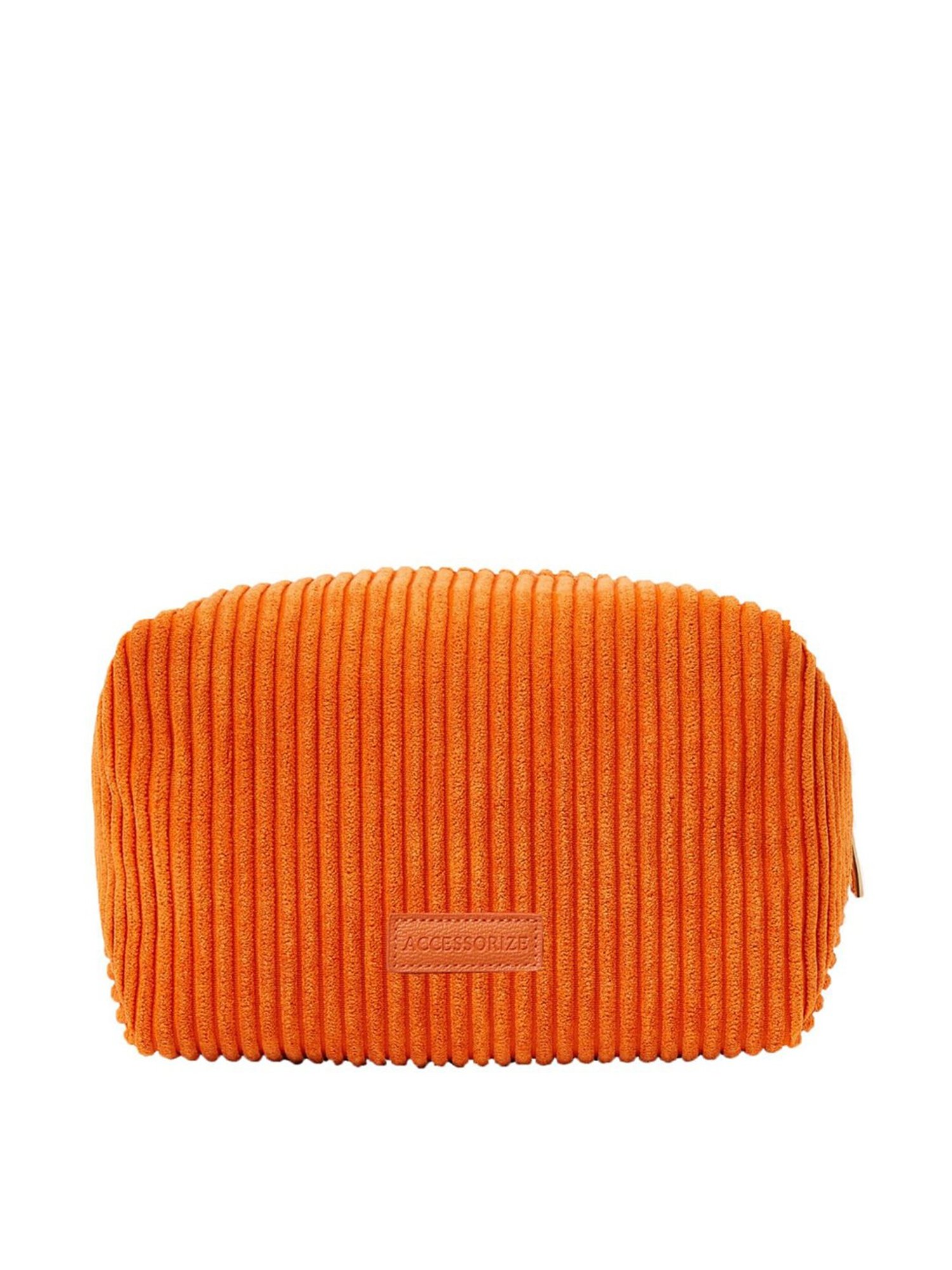 Accessorize London Women's Orange Cord Make Up Bag - Accessorize India