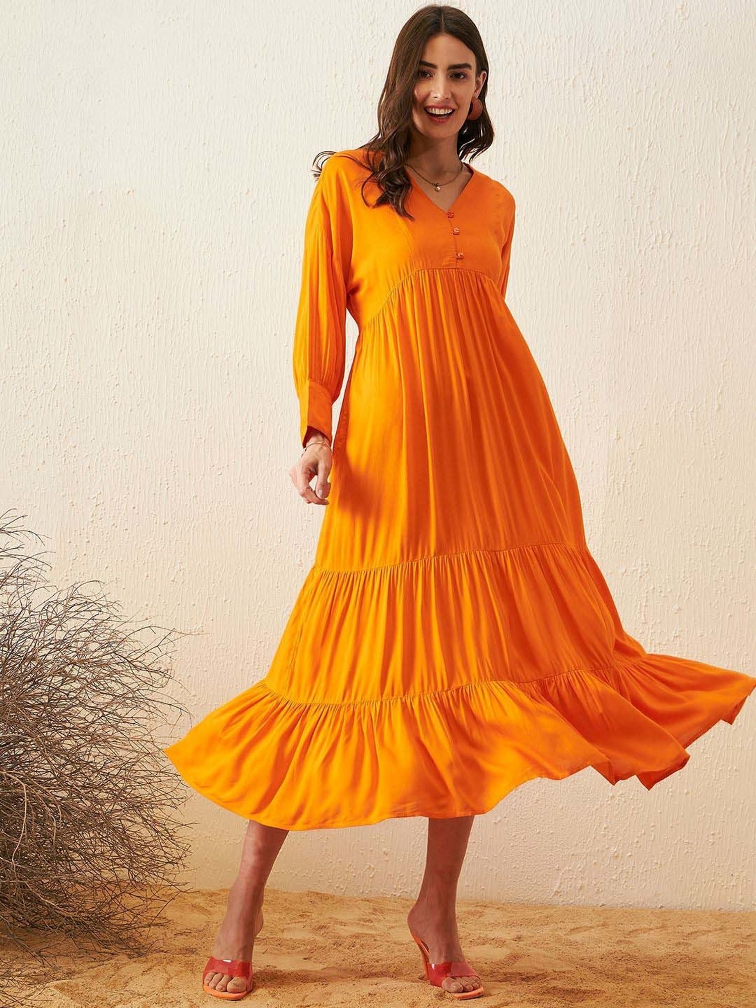 orange dress outfit wedding orange dress casual orange dresses summer  formal orange dresses blouses | Bright orange dress, Orange dress outfits,  Cutout maxi dress