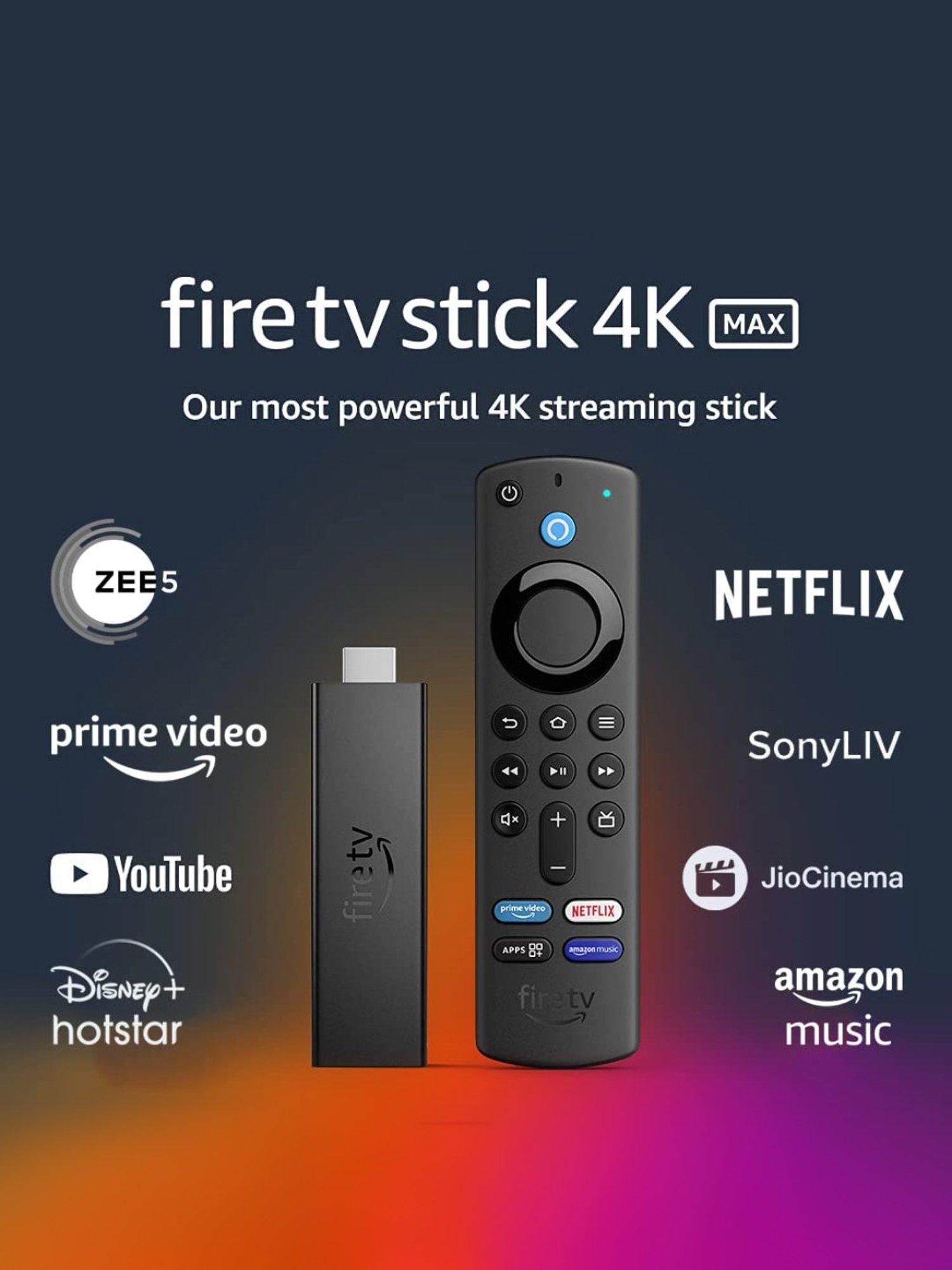 Amazon Fire TV Stick 4K Max Streaming Device with Wi Fi 6 Alexa