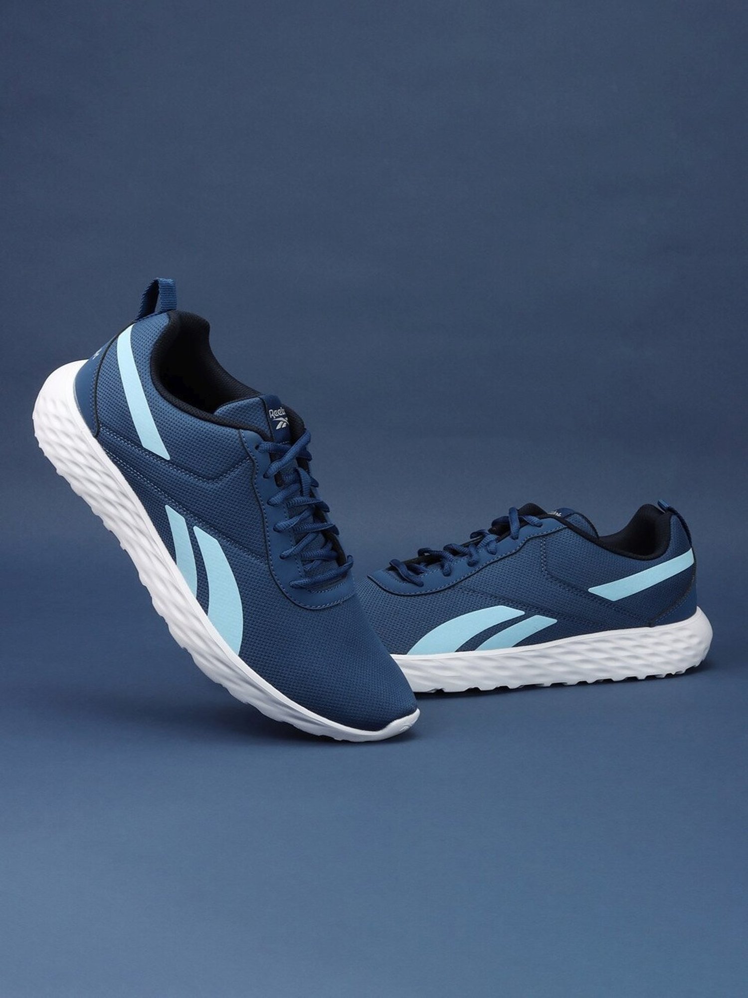 Reebok navy blue running shoes online