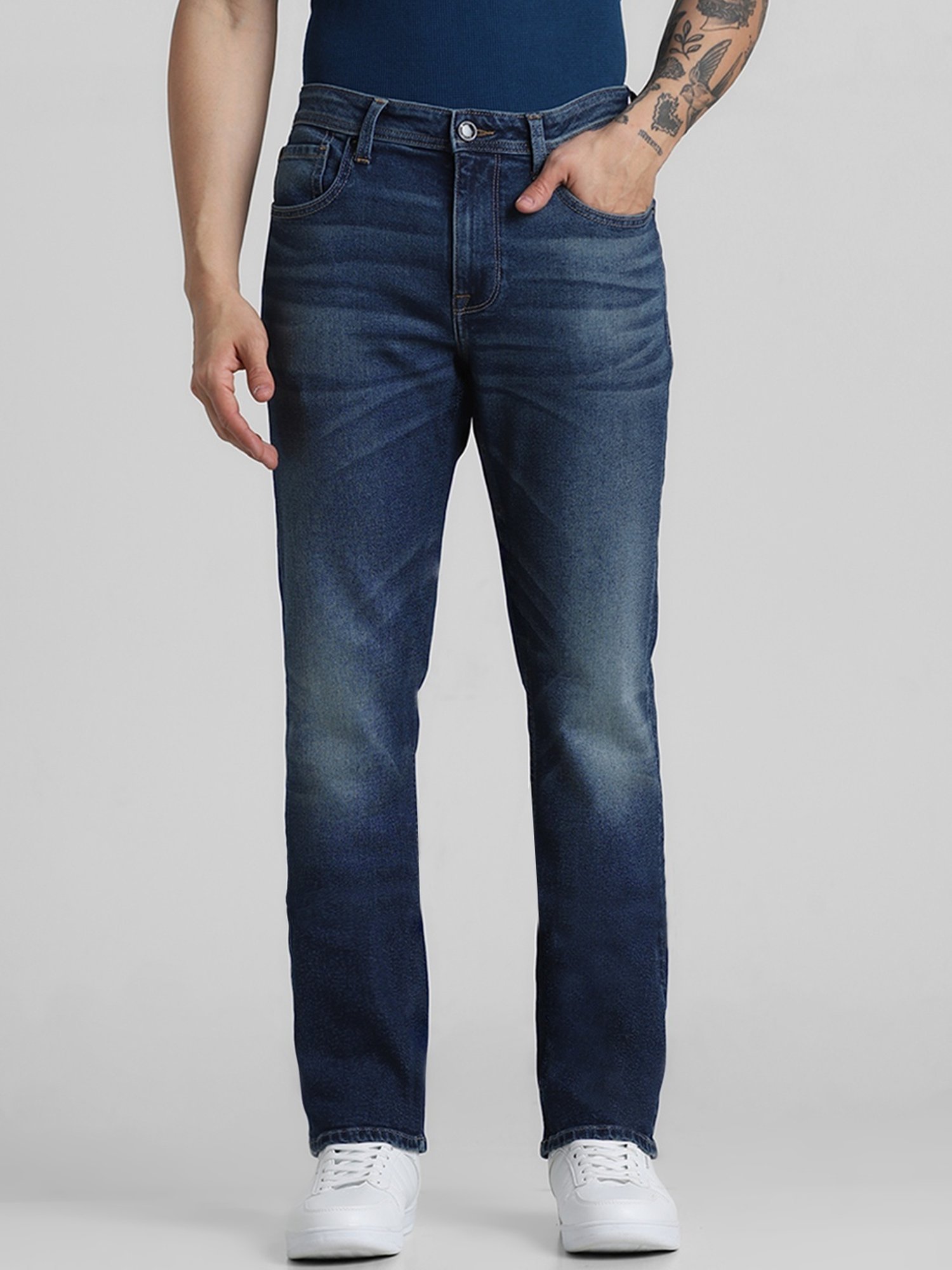 Jack & Jones Mid Blue Regular Fit Jeans