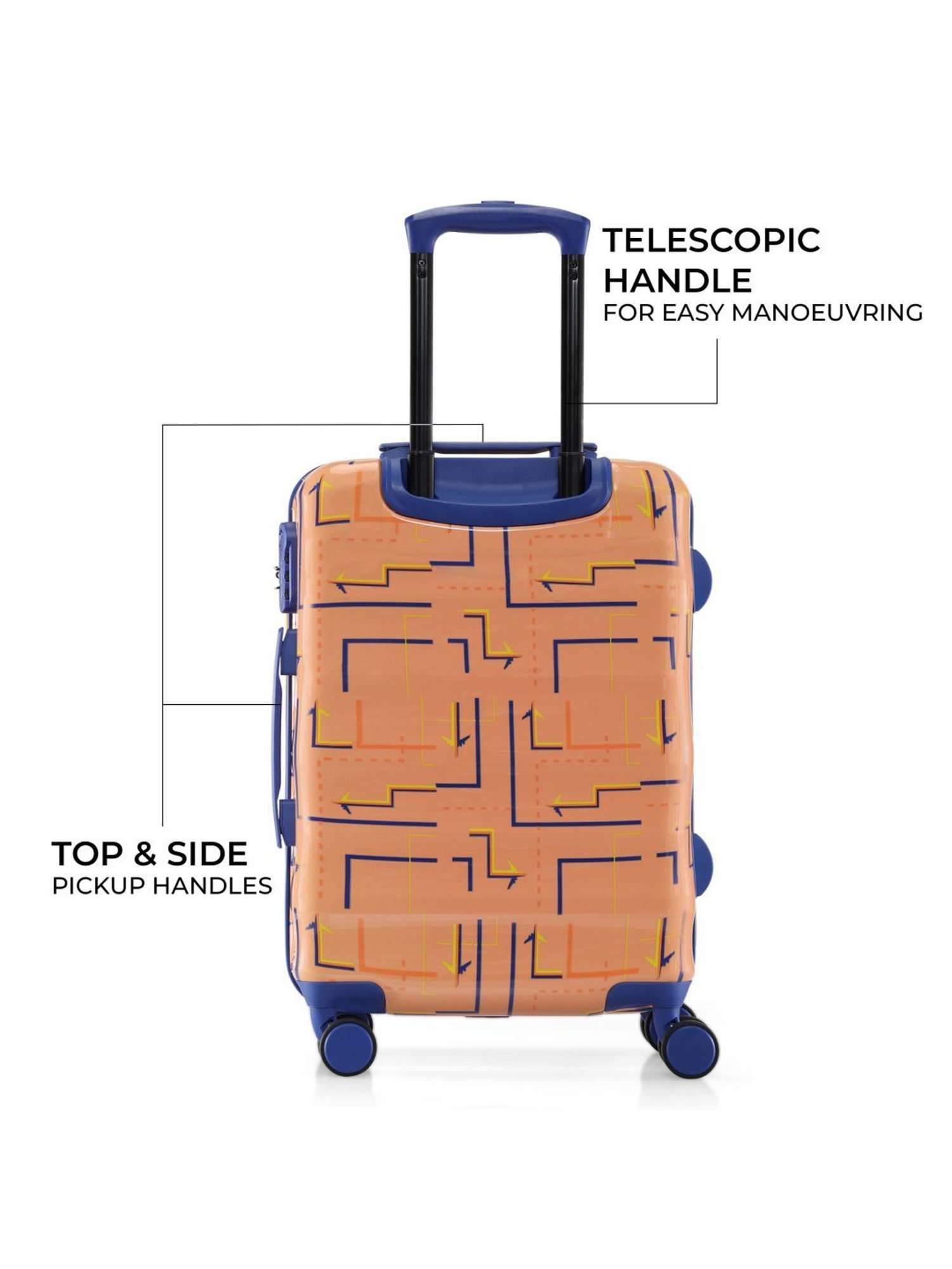 Buy Nasher Miles Denver Check-in Luggage Orange 65cm Online At Best Price @  Tata CLiQ