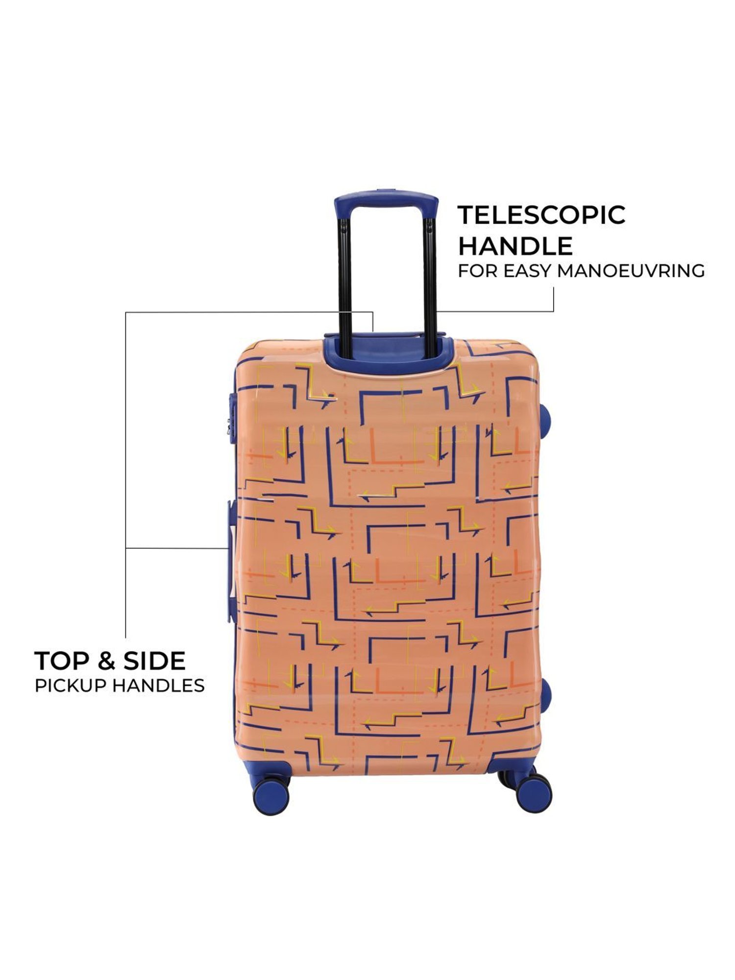 Buy Nasher Miles Denver Check-in Luggage Orange 65cm Online At Best Price @  Tata CLiQ