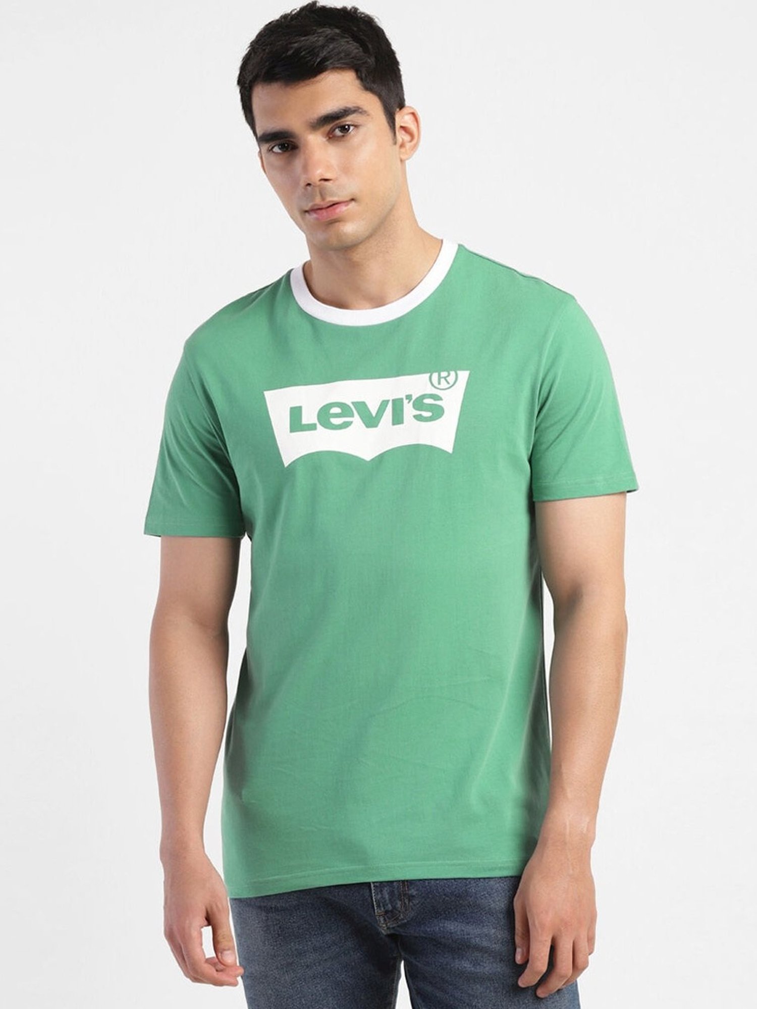 Levis green t deals shirt