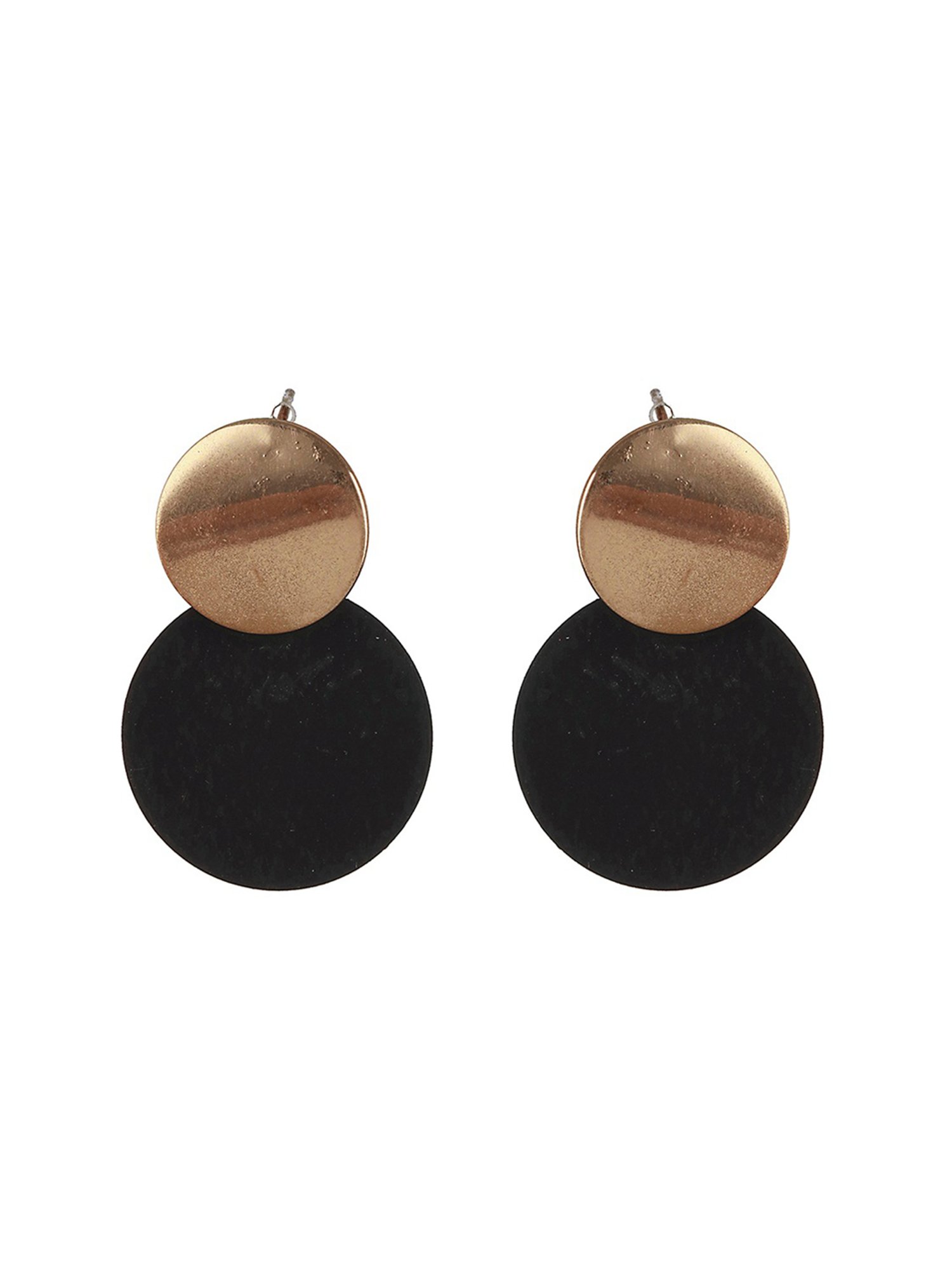 Buy Dazzling Stylish Round Earrings(Black) Online In India At Discounted  Prices