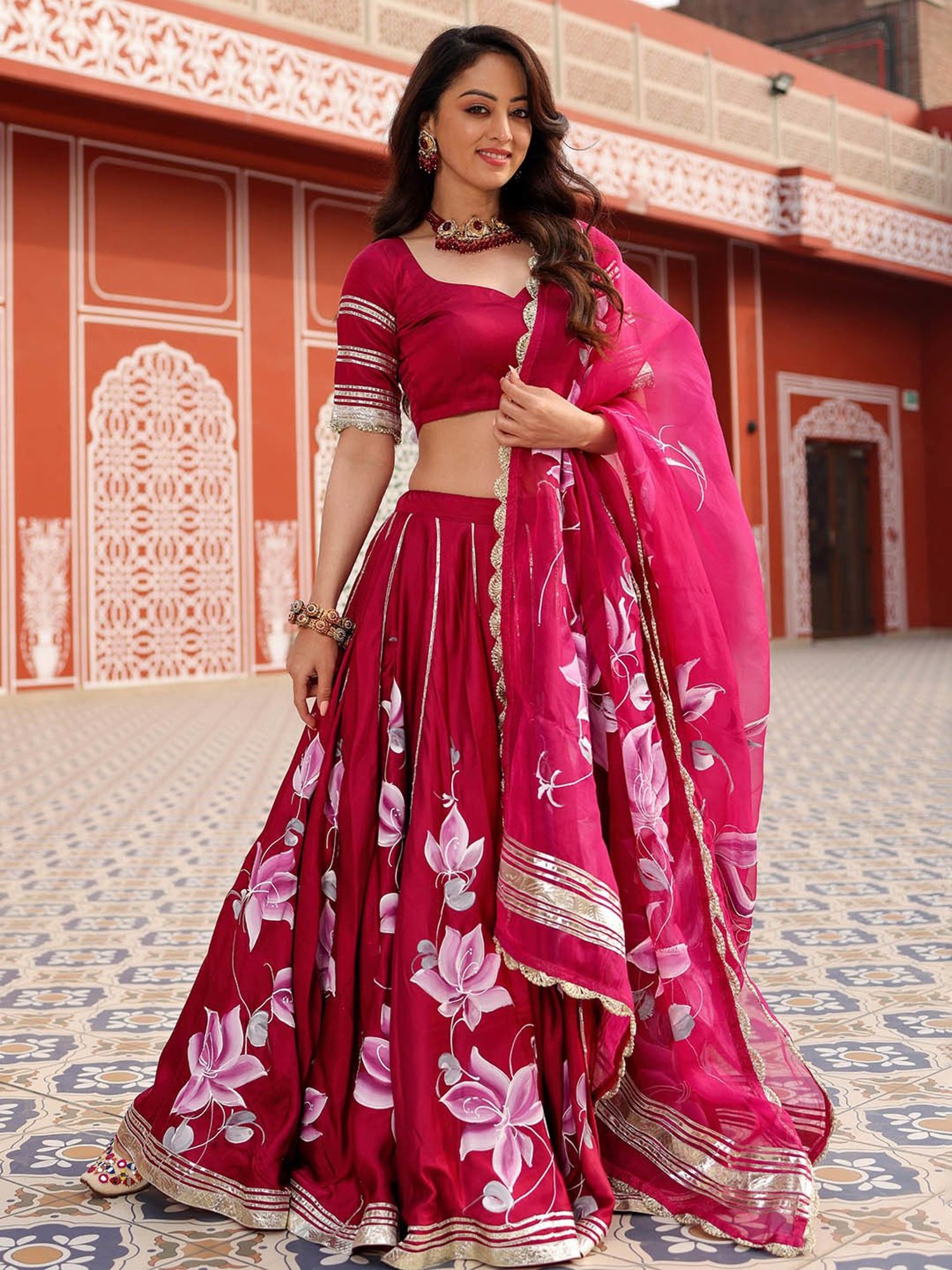 Buy Dark Blue Georgette Lehenga and Soft Net Dupatta for Women , Indian  Lehenga , Bridesmaids Wedding Lehenga , Chaniya Choli , Pink Lehenga Online  in India - Etsy