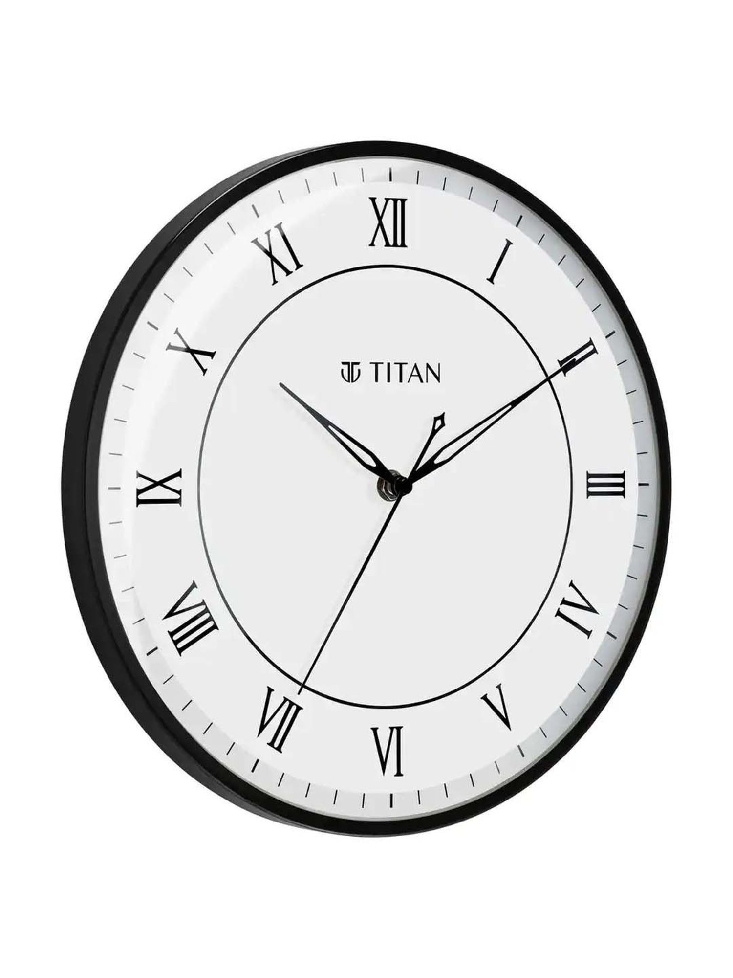 Buy Titan W0022MA02 Black Metal Wall Clock at Best Price Tata CLiQ