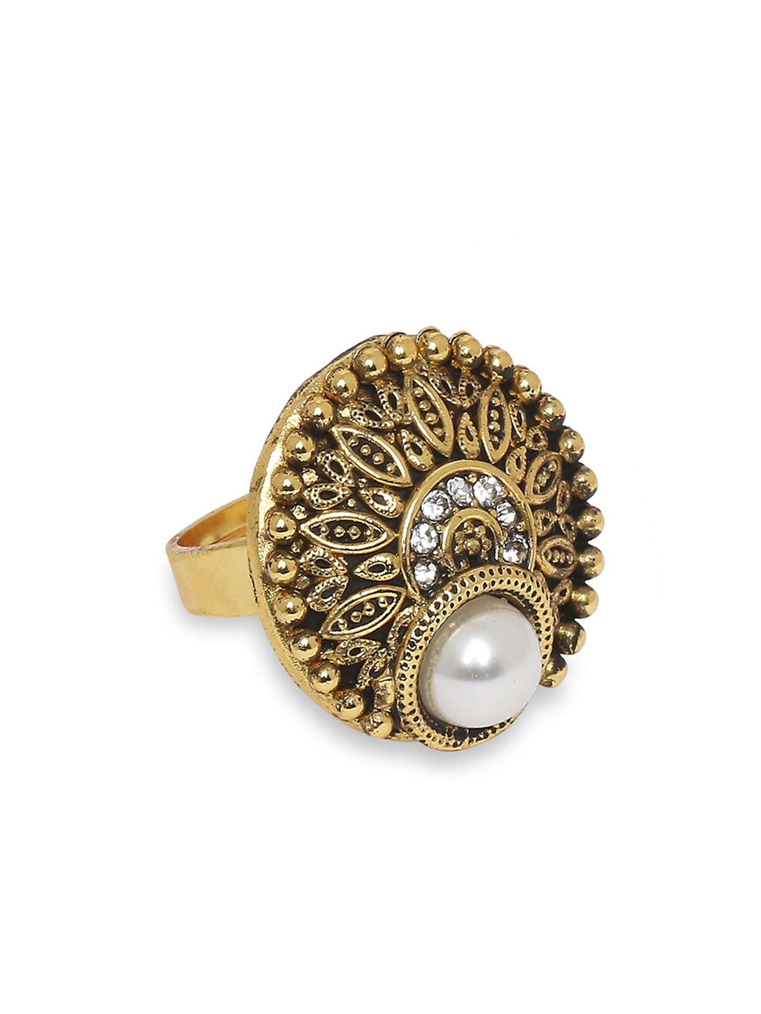 Vintage Brutalist Grey Baroque Pearl, Diamond and 14 Karat Gold Ring For  Sale at 1stDibs | vintage baroque pearl ring, grey with gold pearl, antique  baroque pearl ring