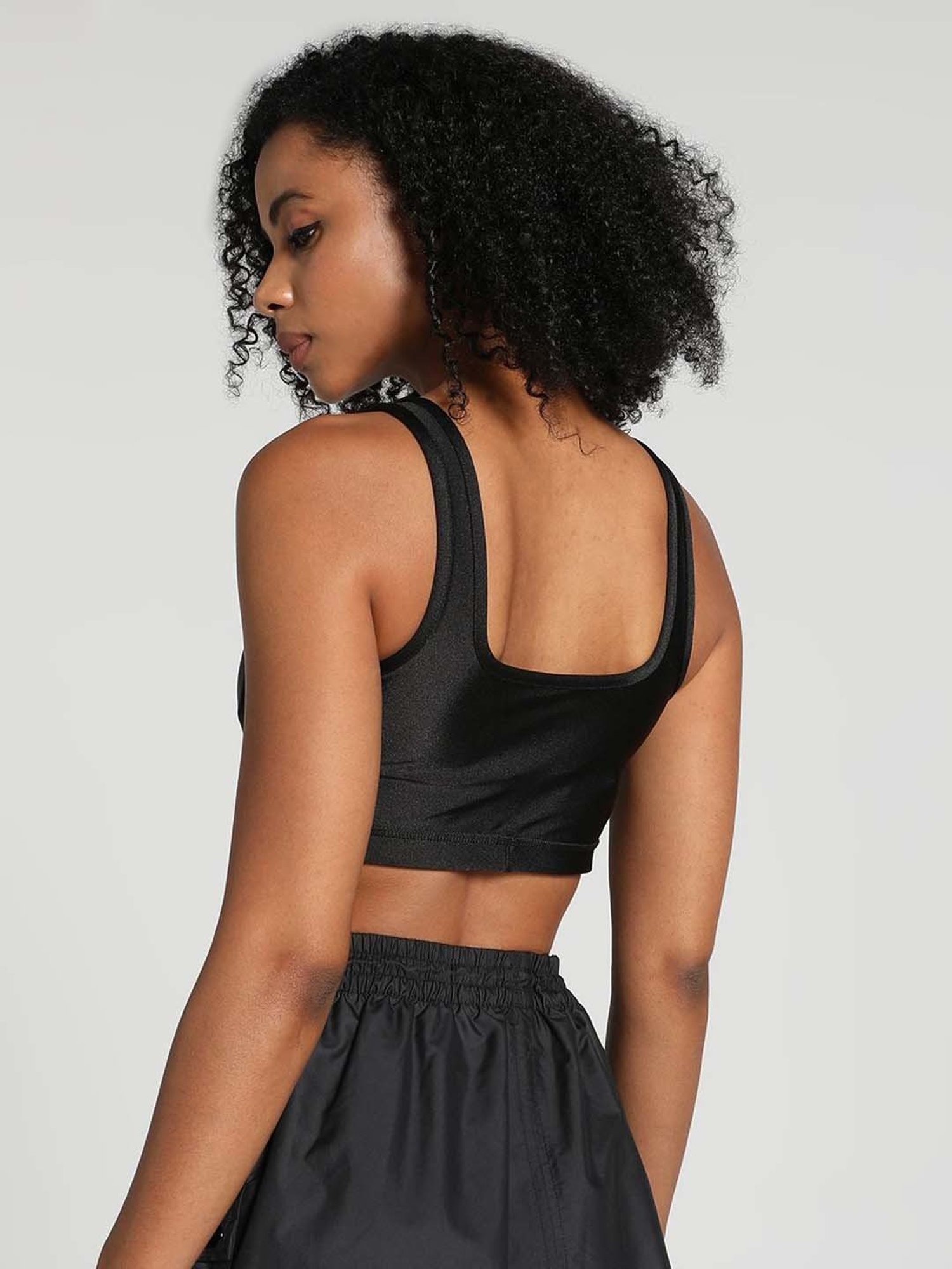 Buy Puma Black Ballin AOP Jersey Logo Regular Fit Crop Top for Women Online  @ Tata CLiQ Luxury