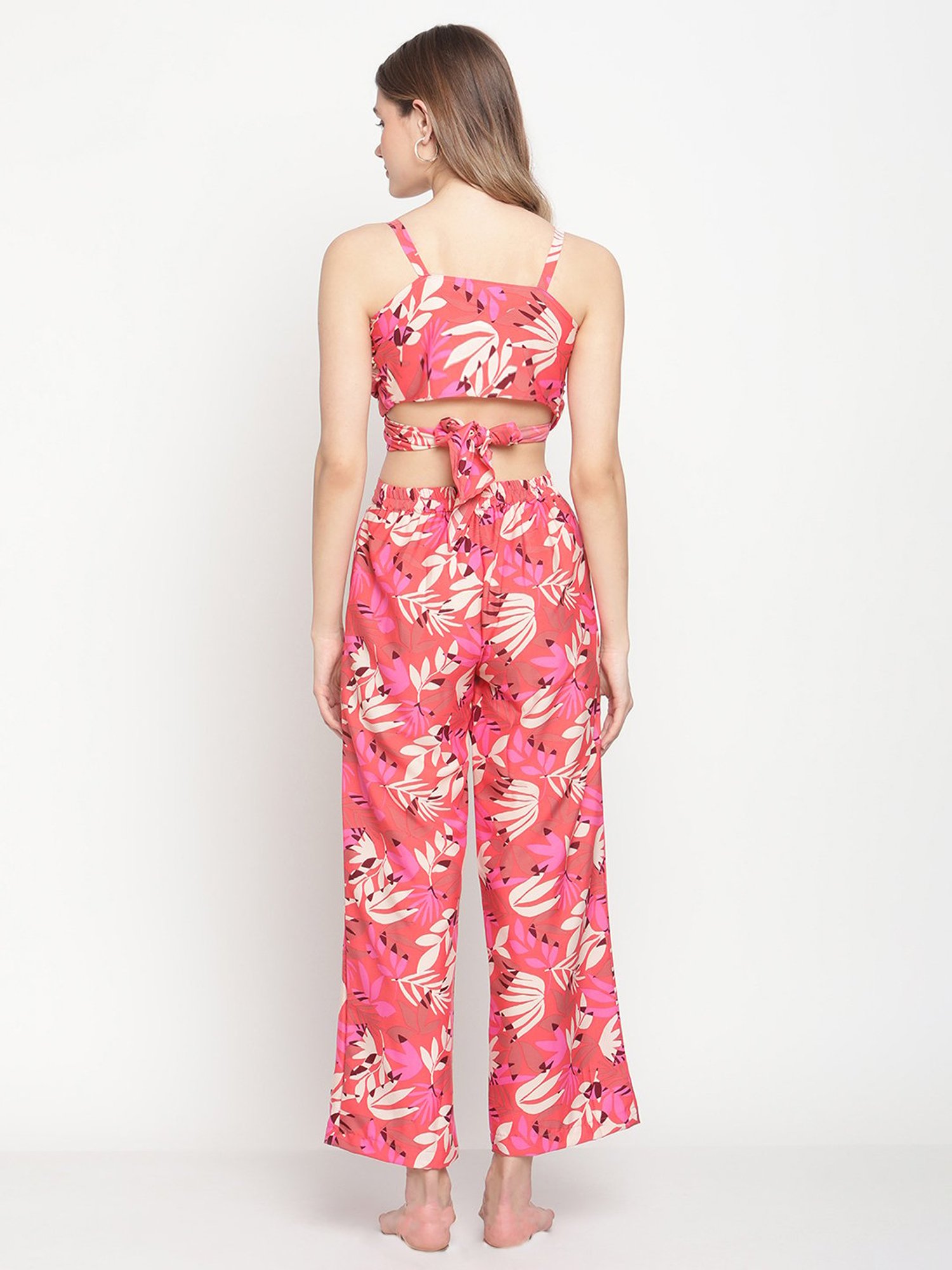 Buy Erotissch Pink Printed Beachwear Co-Ord Set for Women Online @ Tata CLiQ