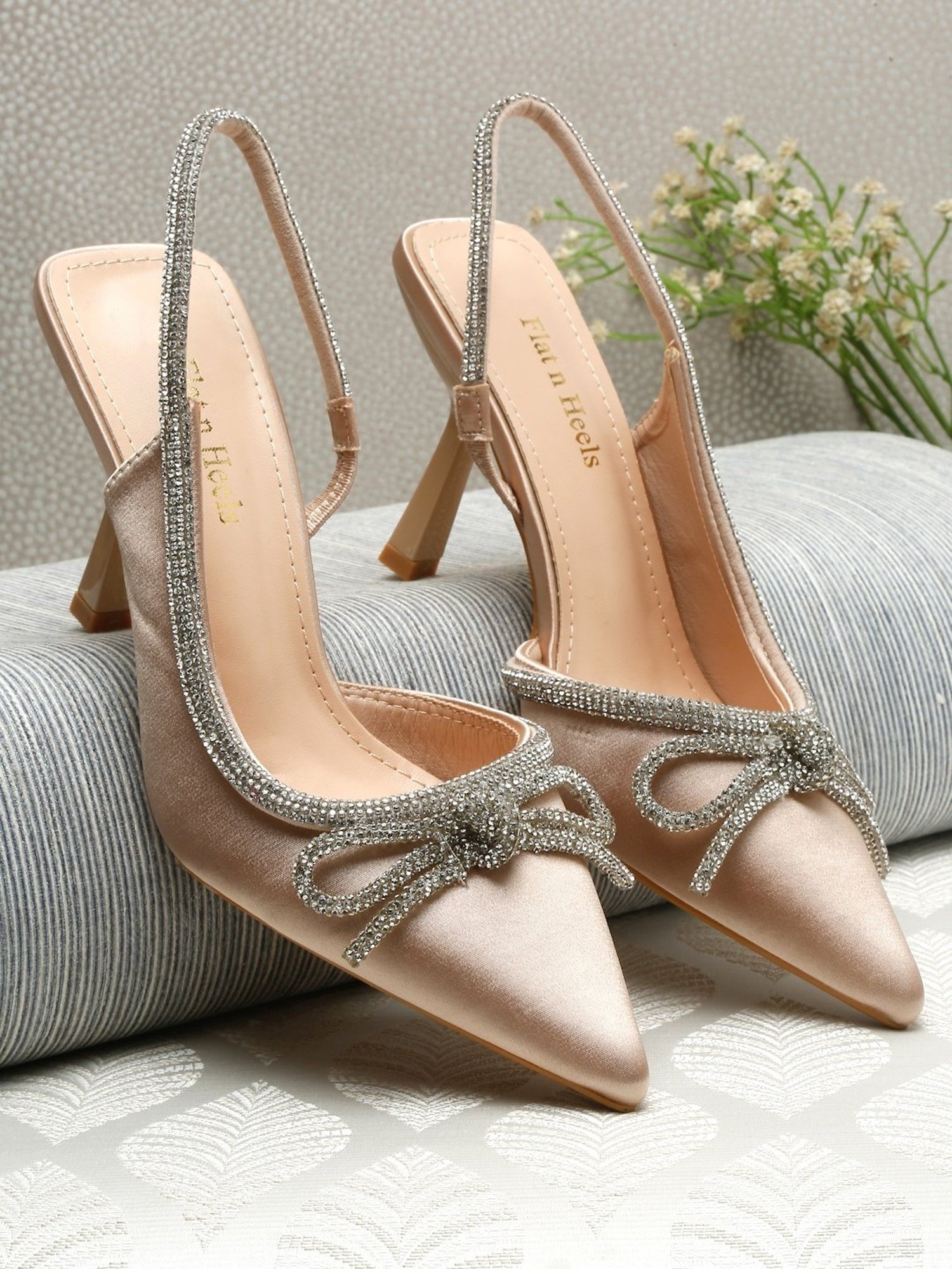 beige stilettos