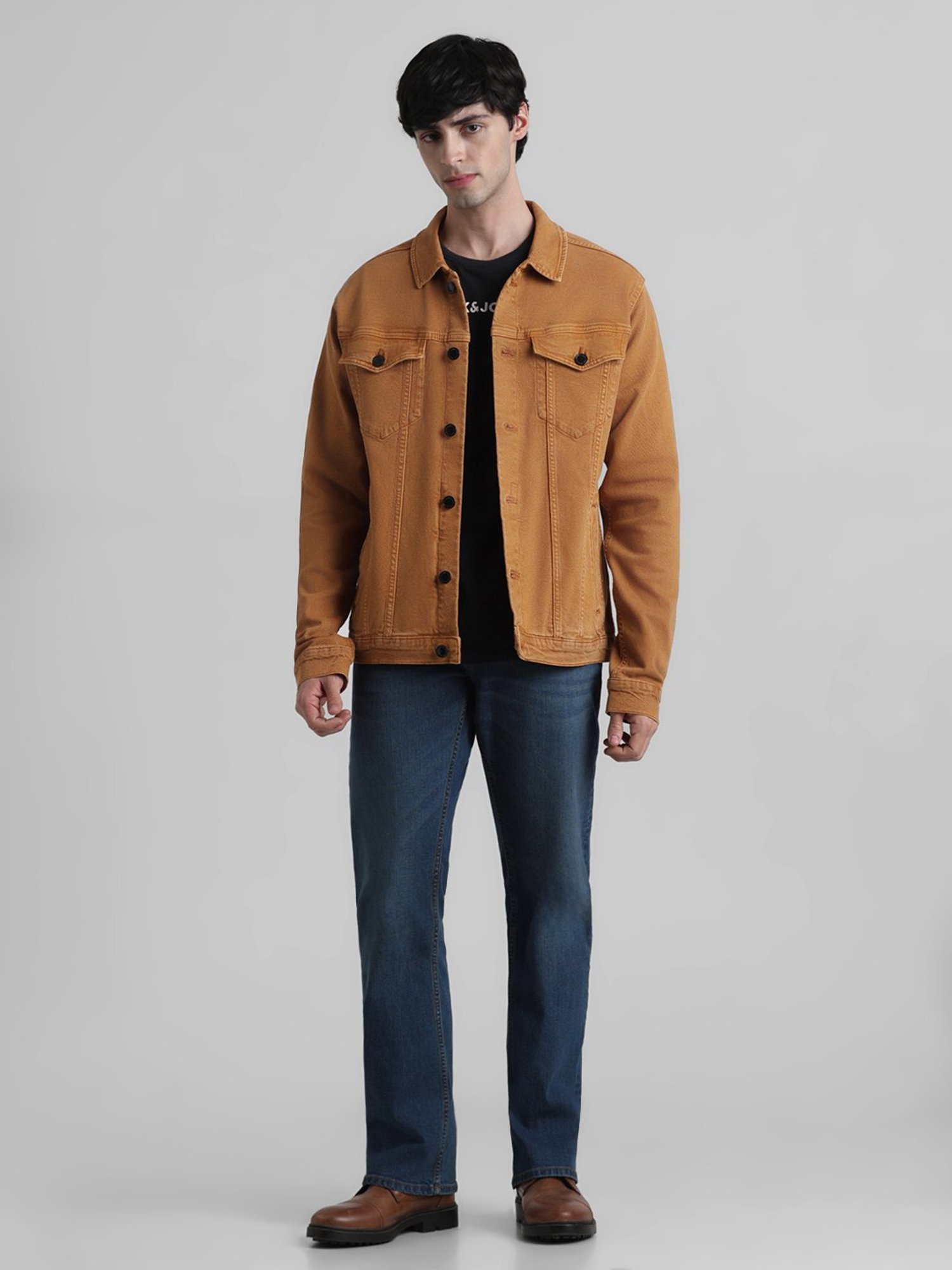 Faux leather jacket | Medium Grey | Jack & Jones®