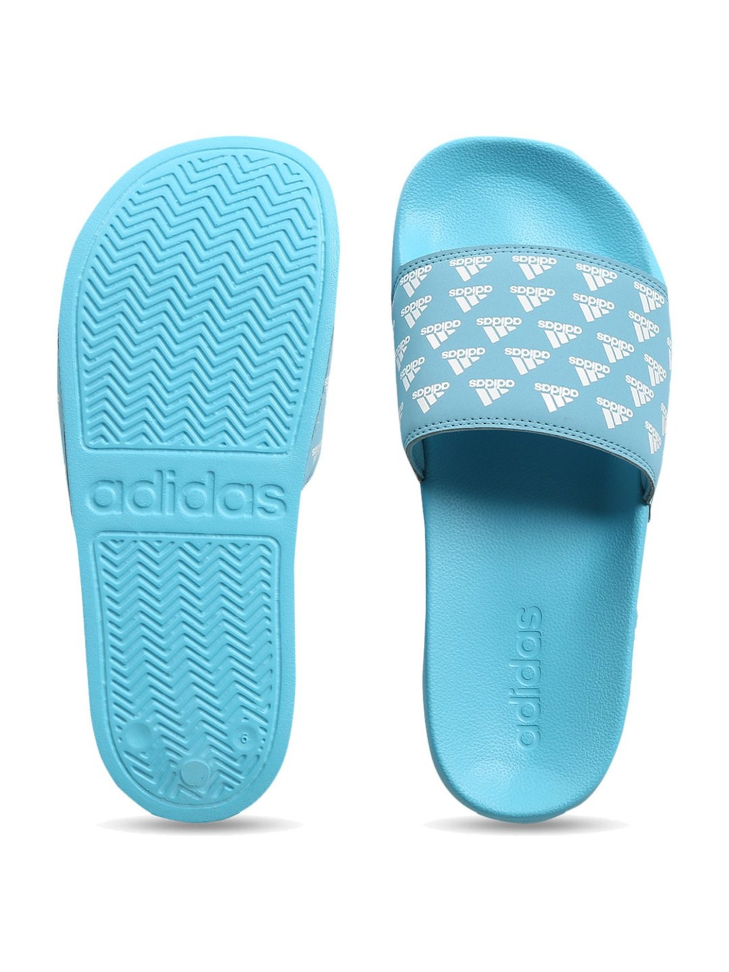 Buy Adidas Women s Spright Blue Slides for Women at Best Price Tata CLiQ