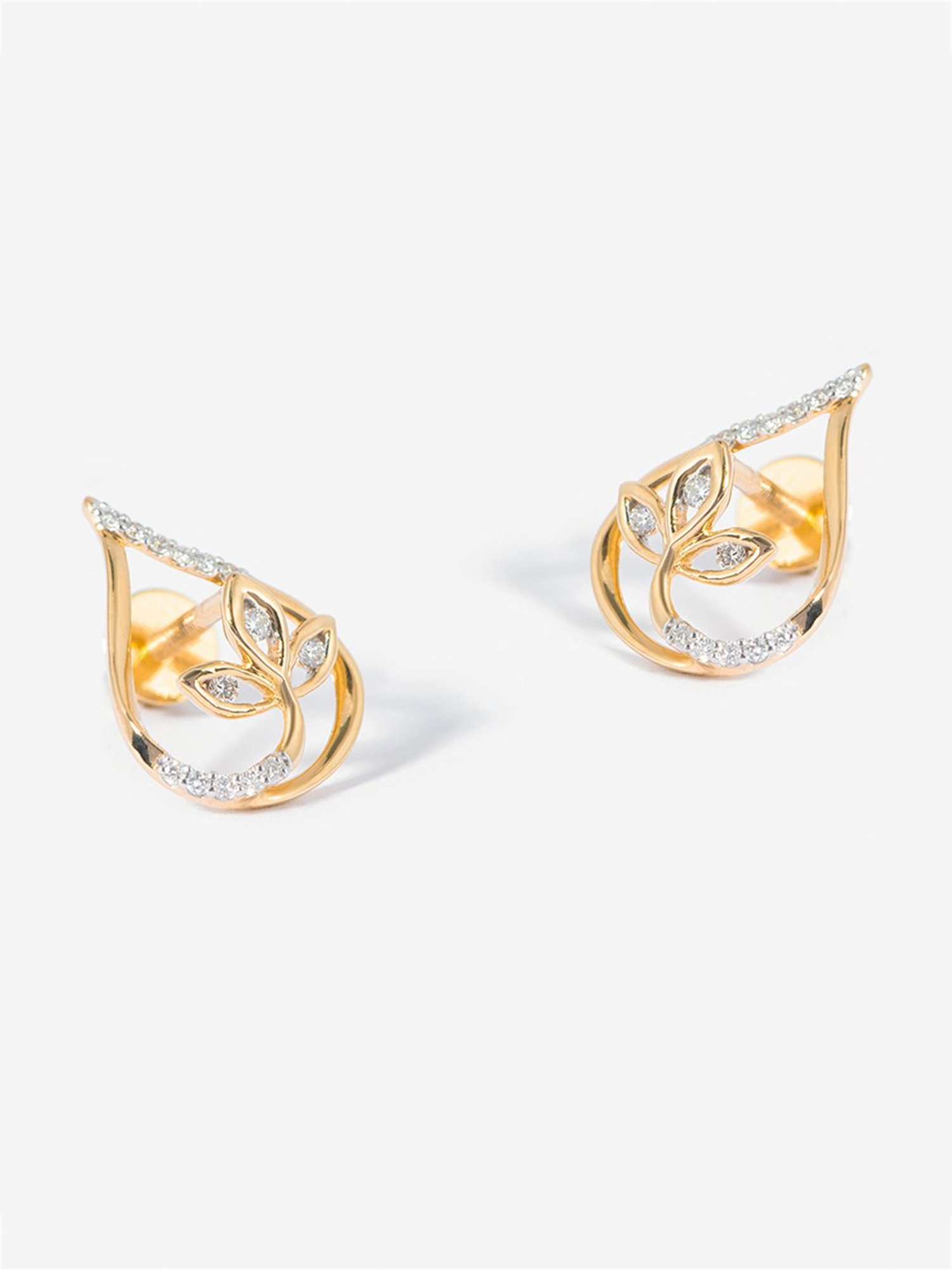 Buy P.N.Gadgil Jewellers 14k Gold Urban Lux Diamond Earrings Online At Best  Price @ Tata CLiQ