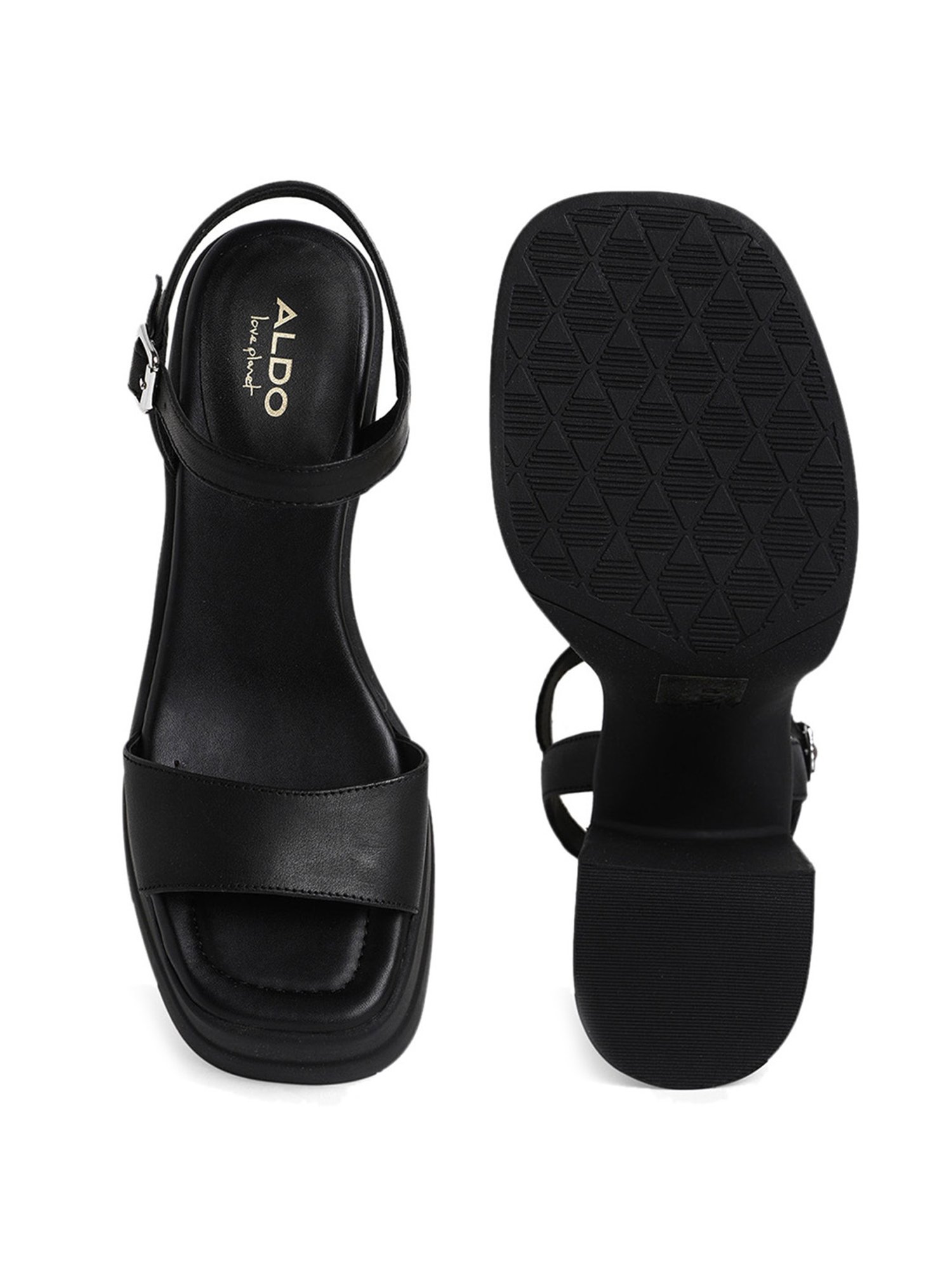 Buy Black Heeled Sandals for Women by Aldo Online | Ajio.com